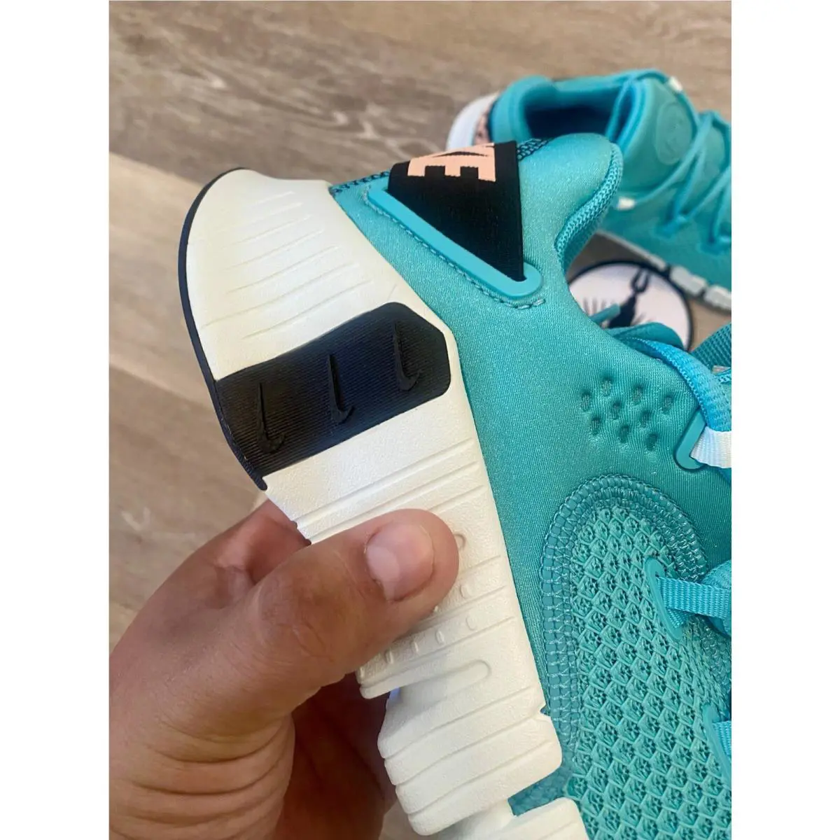 Nike shoes - Nike Free Metcon 4 - Free Metcon - CZ0596-338 - Washed Teal/Black/Barely Green/Rush Orange (UPC: 195866268708) 7