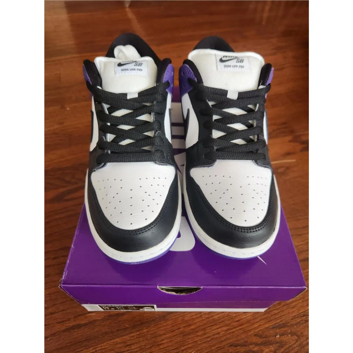 Nike shoes - Nike SB Dunk Low - Dunk Low - White/Black-Court Purple 0