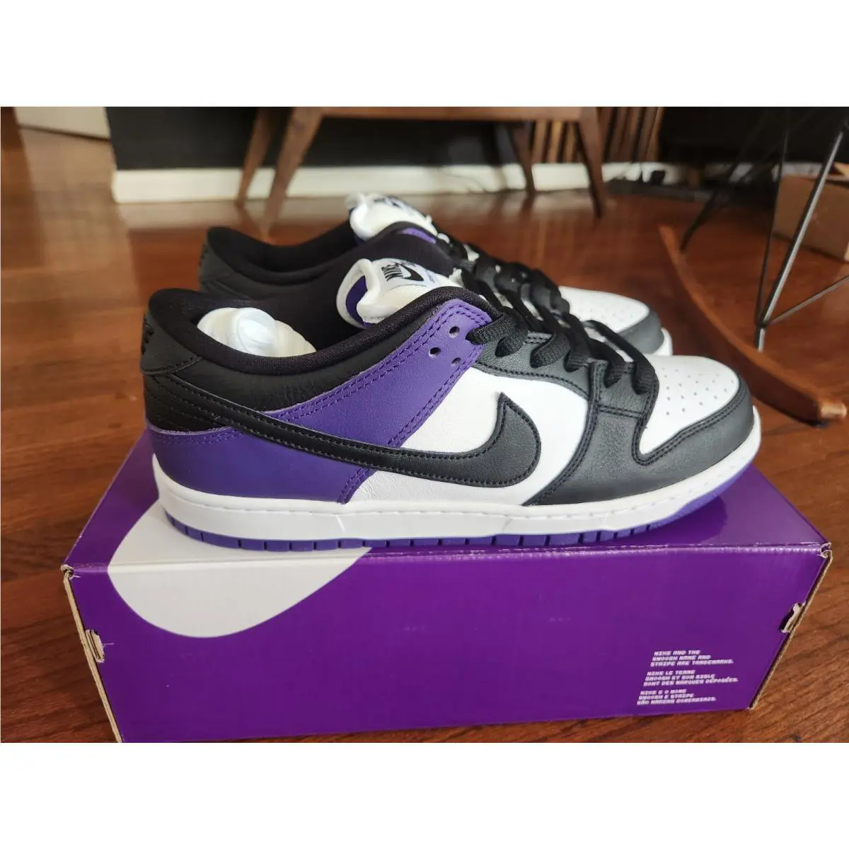 Nike shoes - Nike SB Dunk Low - Dunk Low - White/Black-Court Purple 1