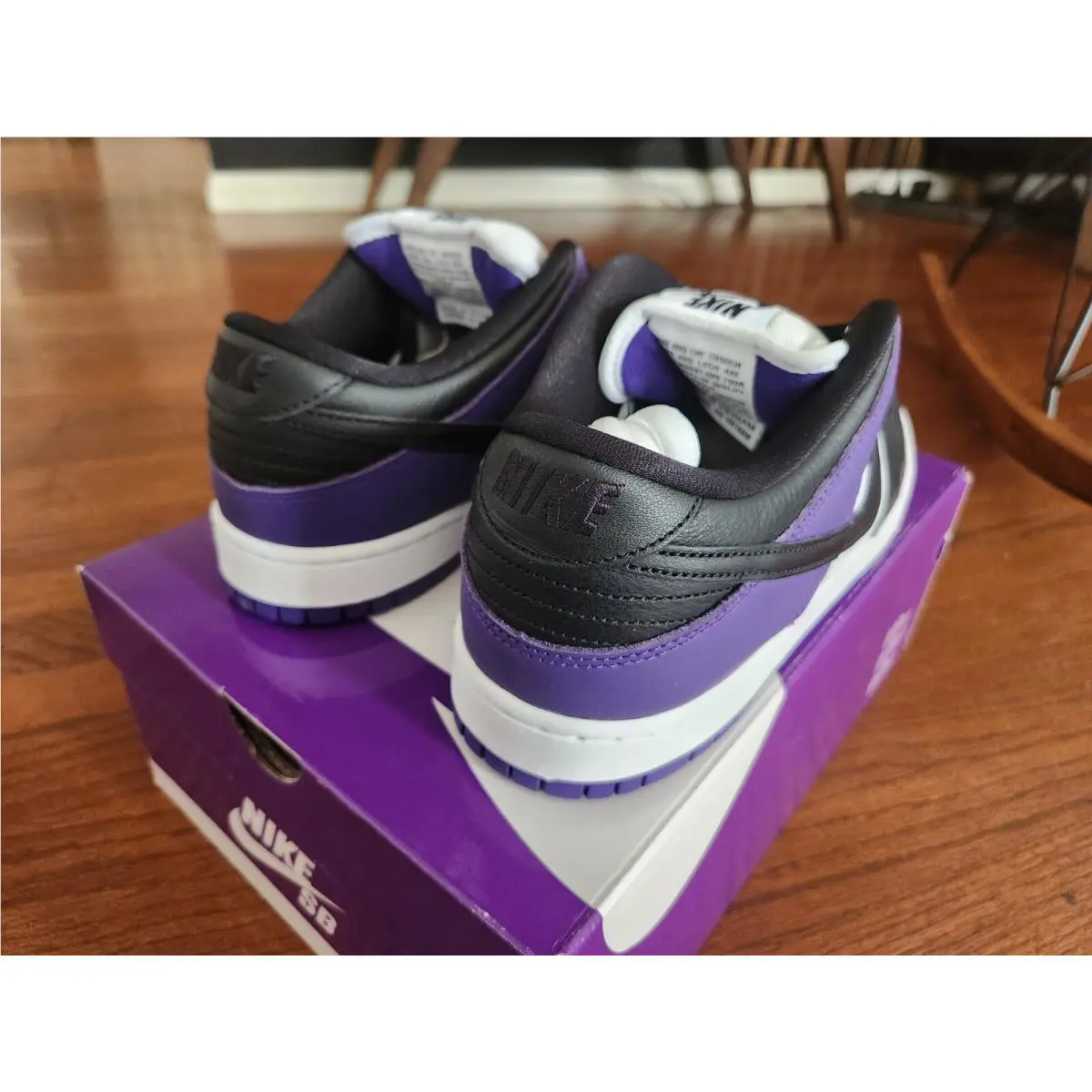 Nike shoes - Nike SB Dunk Low - Dunk Low - White/Black-Court Purple 2