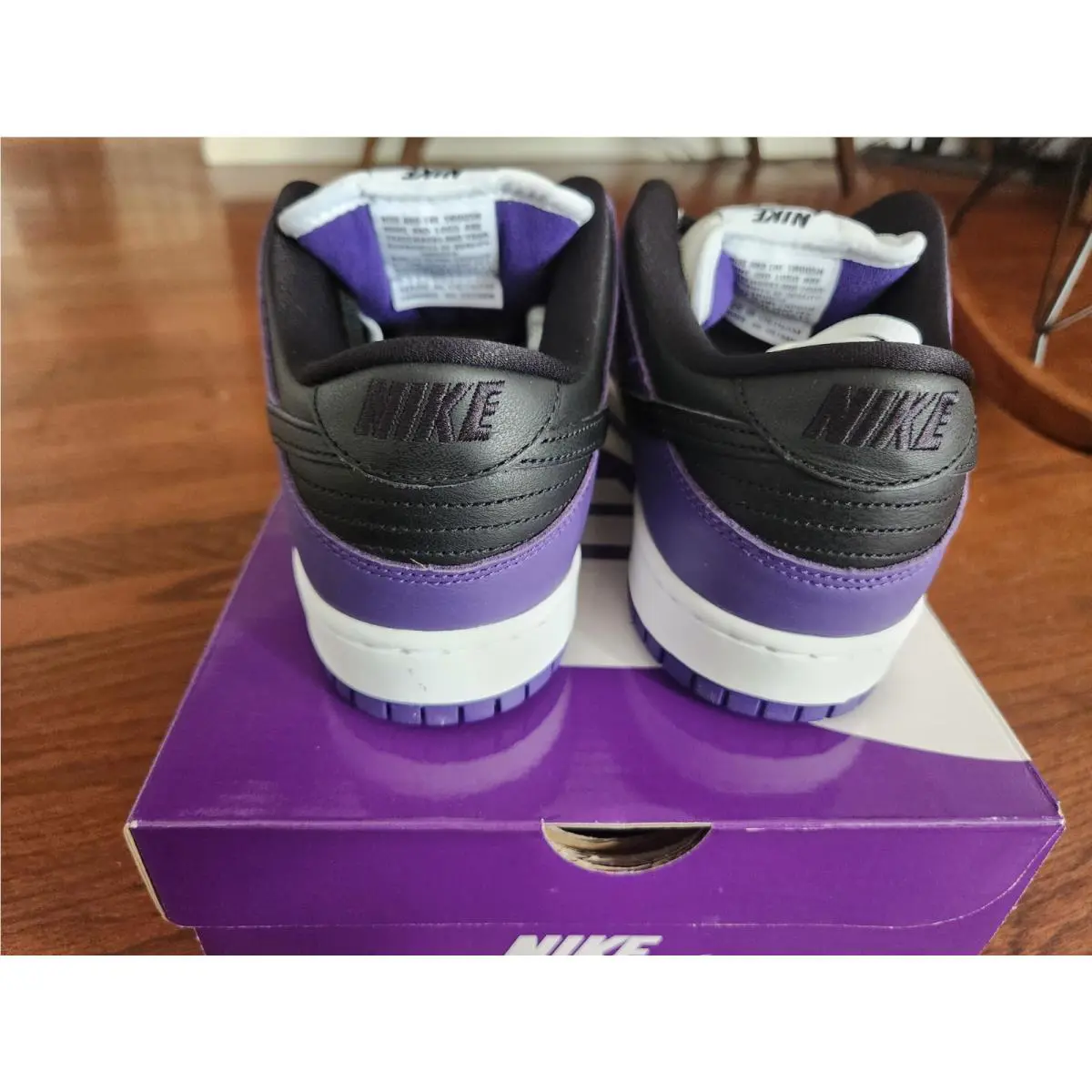 Nike shoes - Nike SB Dunk Low - Dunk Low - White/Black-Court Purple 3