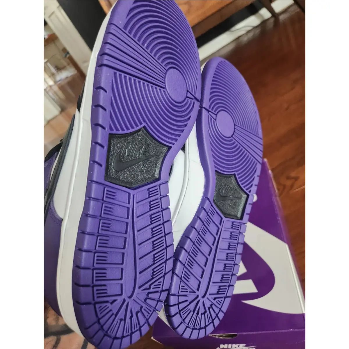 Nike shoes - Nike SB Dunk Low - Dunk Low - White/Black-Court Purple 5