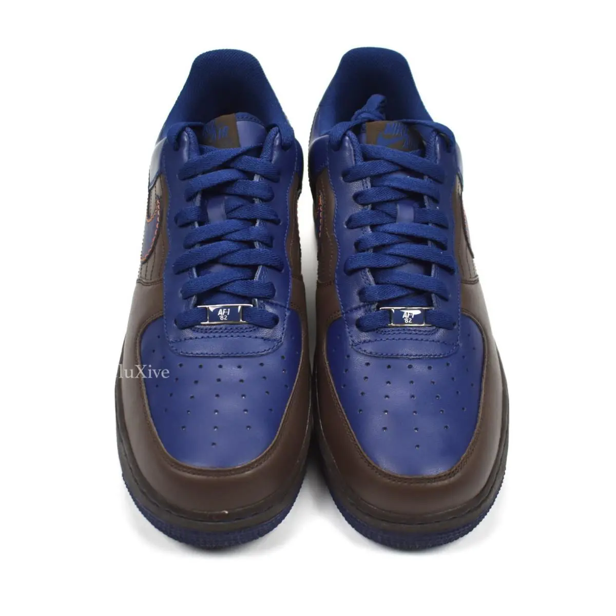 Nike shoes - Nike Air Force 1 - Air Force - 317295 241 - Brown, Manufacturer: Binary Blue/Safety Orange-Dark Cinder 3