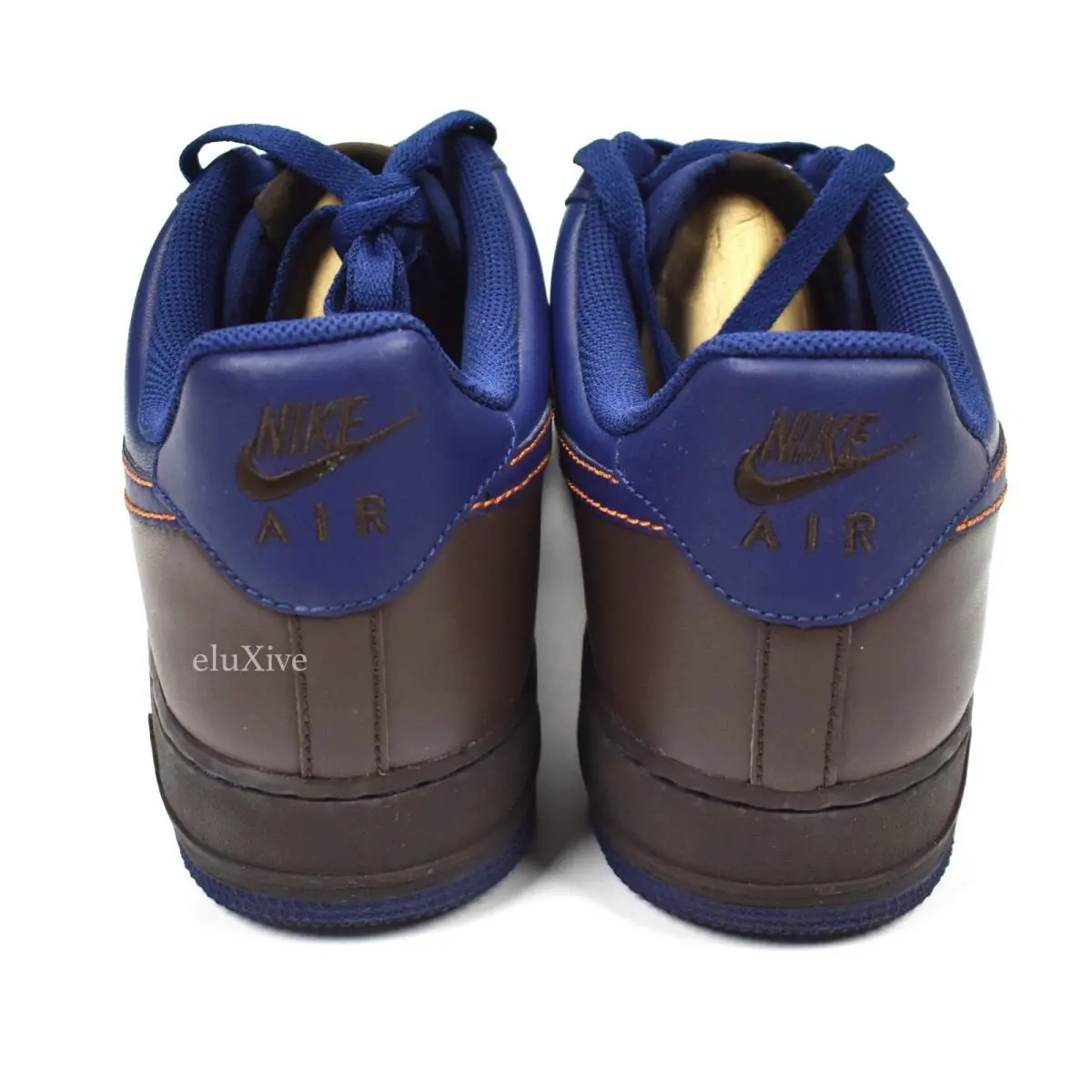 Nike shoes - Nike Air Force 1 - Air Force - 317295 241 - Brown, Manufacturer: Binary Blue/Safety Orange-Dark Cinder 5