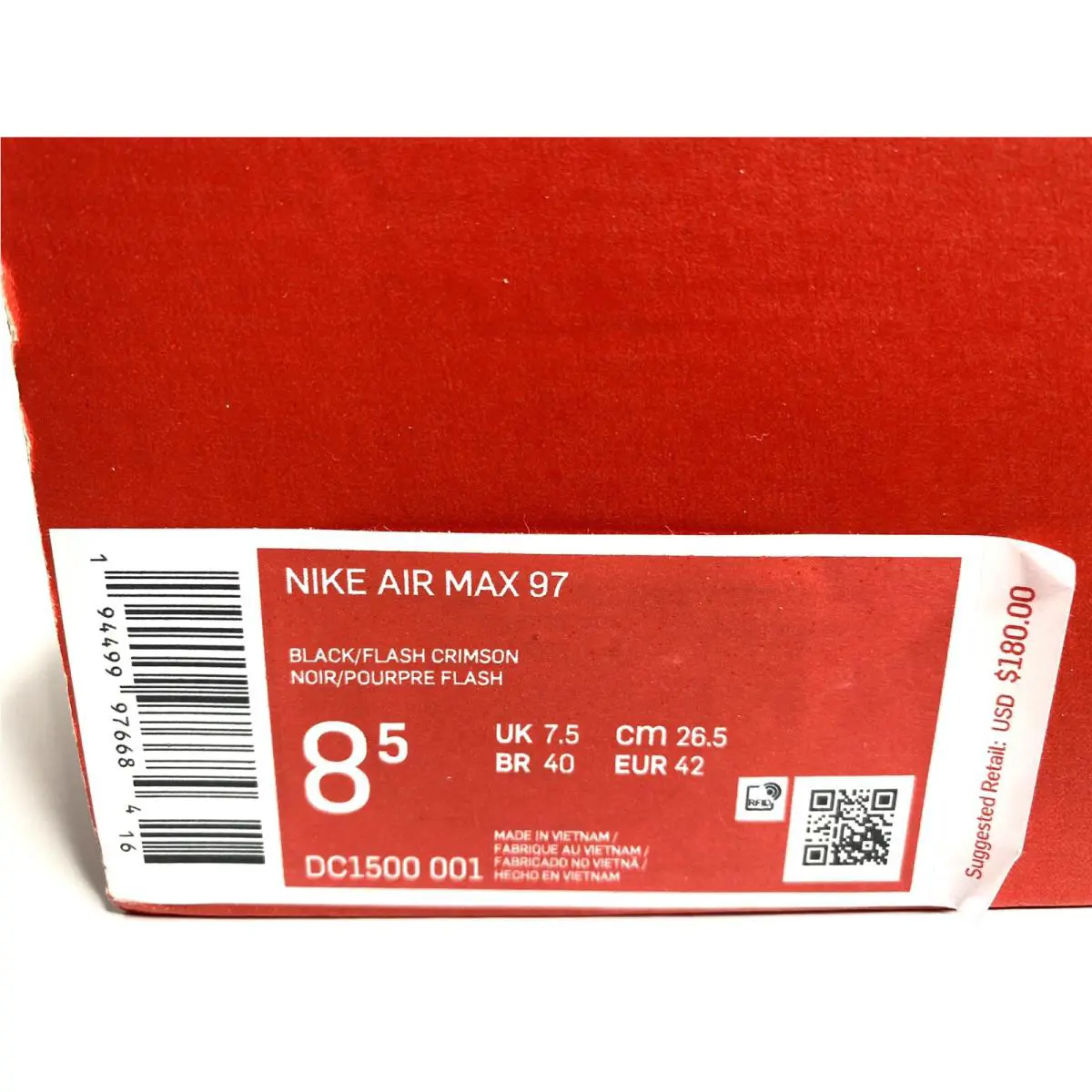Nike shoes - Nike Air Max 97 - Air Max - DC1500-001 - Black (UPC: 194499976684) 10