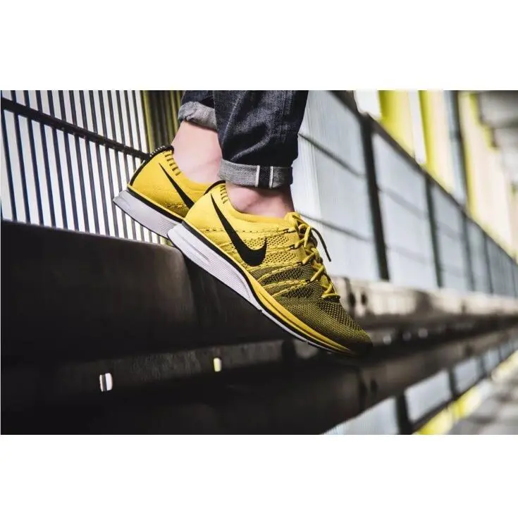 Nike shoes - Nike Flyknit Trainer 2017 - Flyknit Trainer - AH8396-700 - Bright Citron/Black-White 2