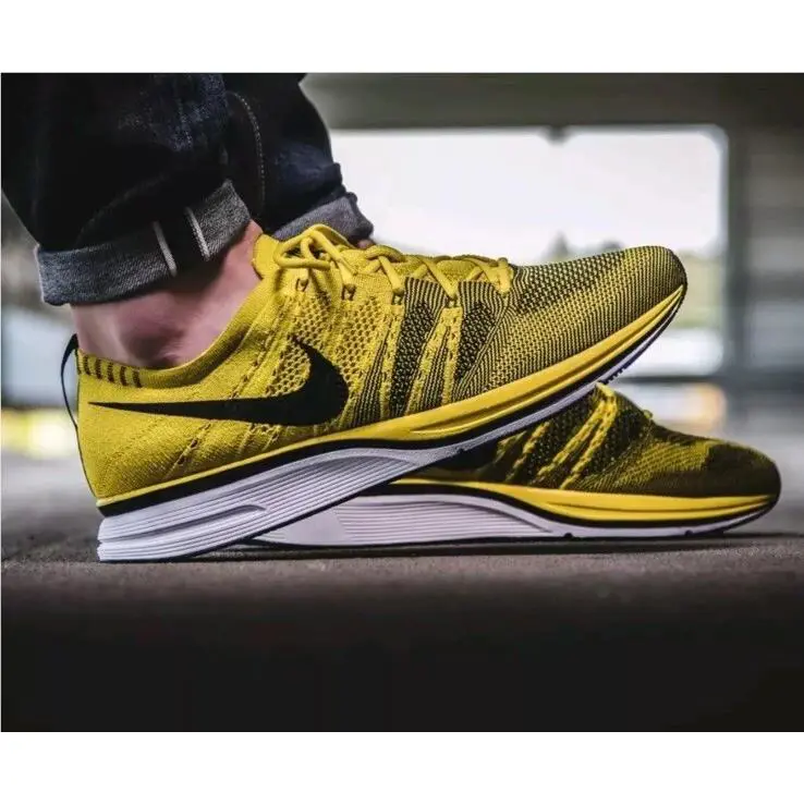 Nike shoes - Nike Flyknit Trainer 2017 - Flyknit Trainer - AH8396-700 - Bright Citron/Black-White 3