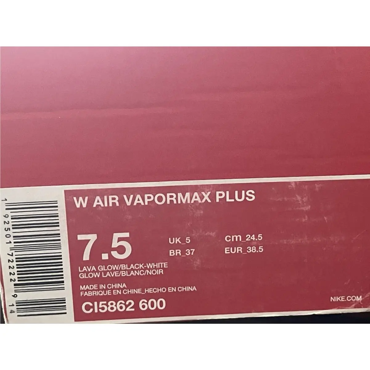 Nike shoes - Nike Air Vapormax Plus - Air Vapormax Plus - CI5862-600 - Pink (UPC: 192501722229) 5
