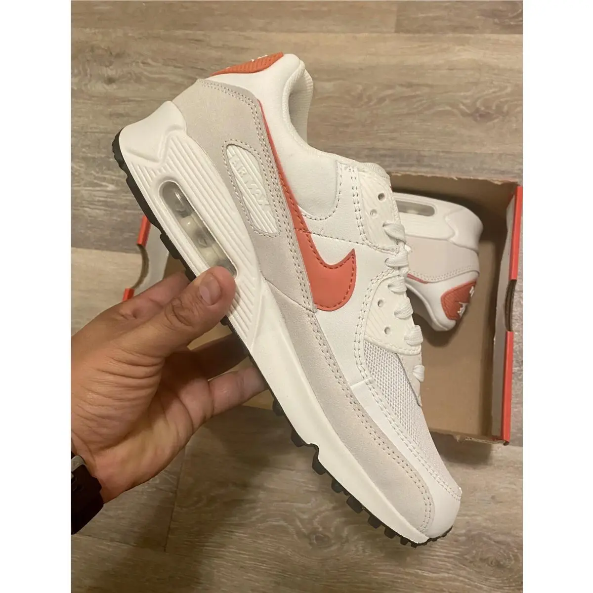 Nike shoes - Nike Air Max 90 - Air Max - DM8265-100 - Summit White-Mantra Orange (UPC: 195869235837) 8