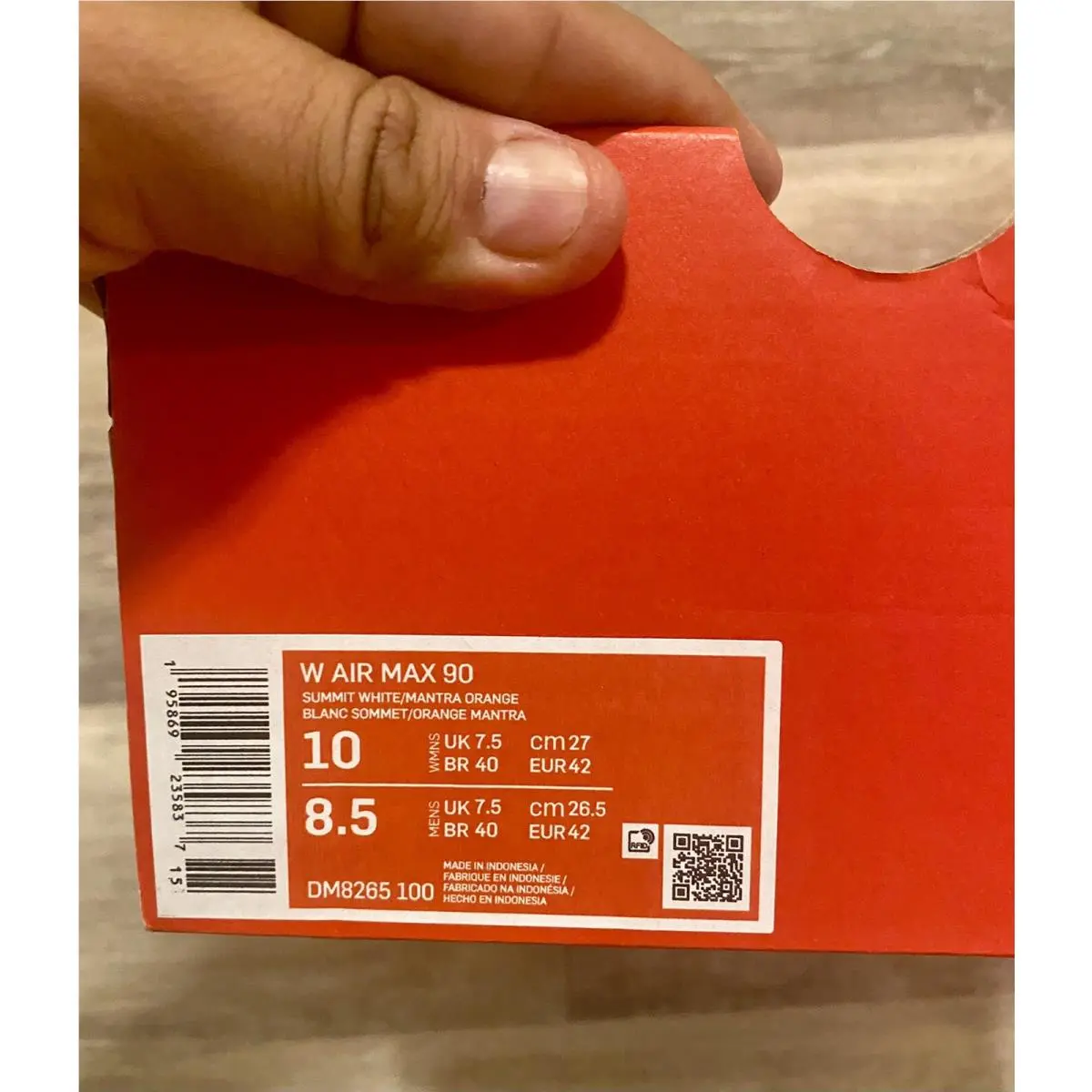 Nike shoes - Nike Air Max 90 - Air Max - DM8265-100 - Summit White-Mantra Orange (UPC: 195869235837) 10