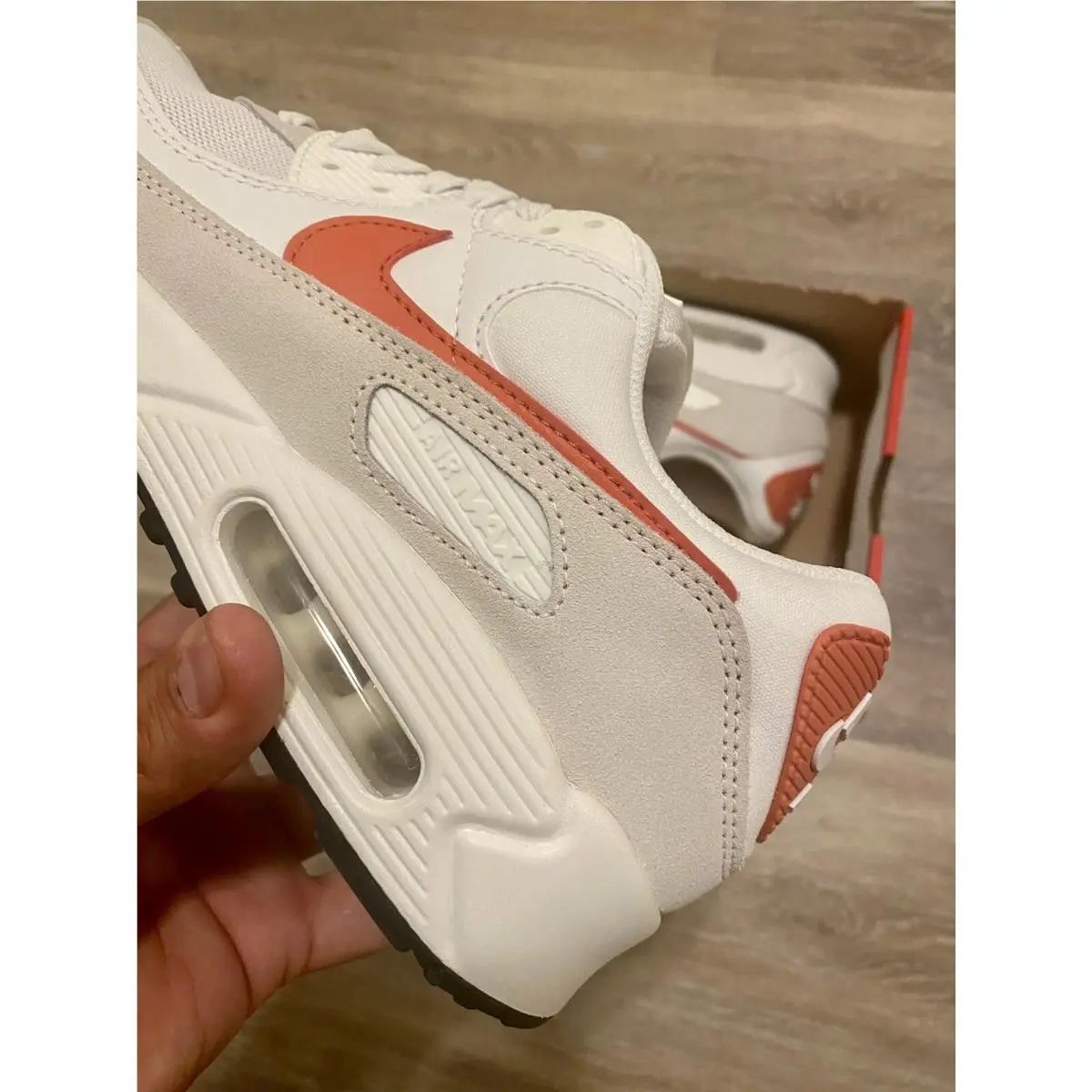 Nike shoes - Nike Air Max 90 - Air Max - DM8265-100 - Summit White-Mantra Orange (UPC: 195869235837) 1