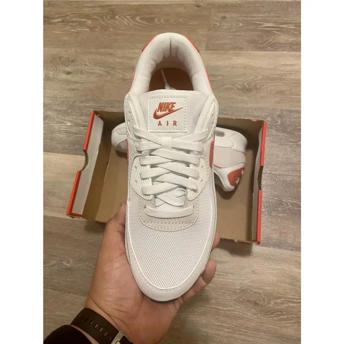 Nike shoes - Nike Air Max 90 - Air Max - DM8265-100 - Summit White-Mantra Orange (UPC: 195869235837) 4