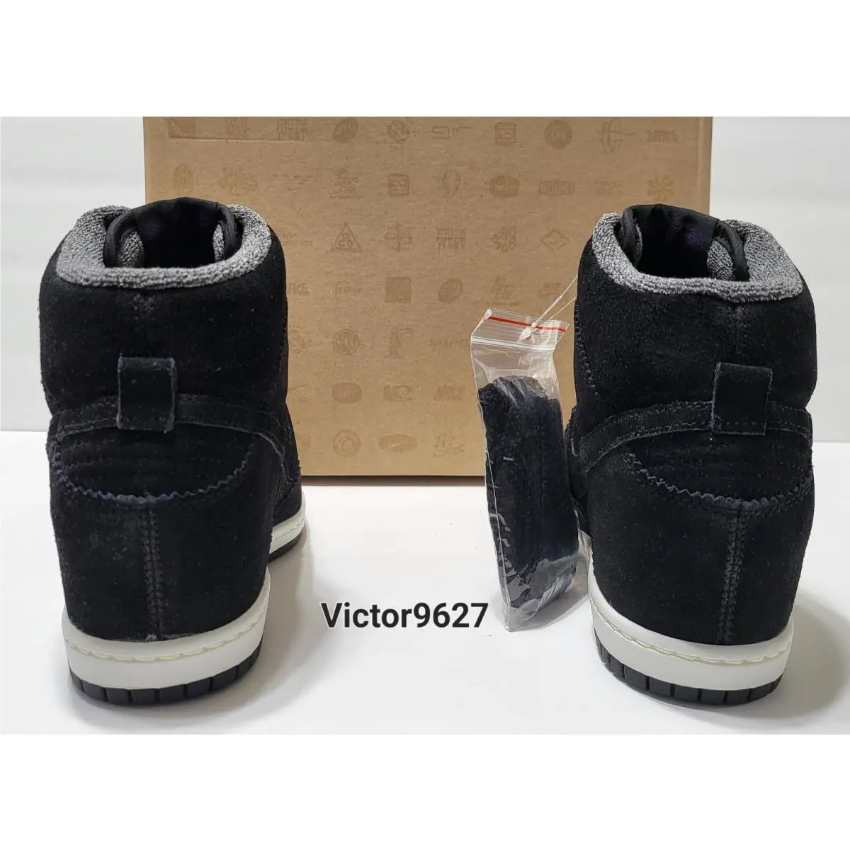 Nike shoes - Nike Dunk Sky Hi - Dunk Sky - 528899 014 - Black Purple, Manufacturer: Black/LT Blue Lacquer-White (UPC: 884497645827) 7