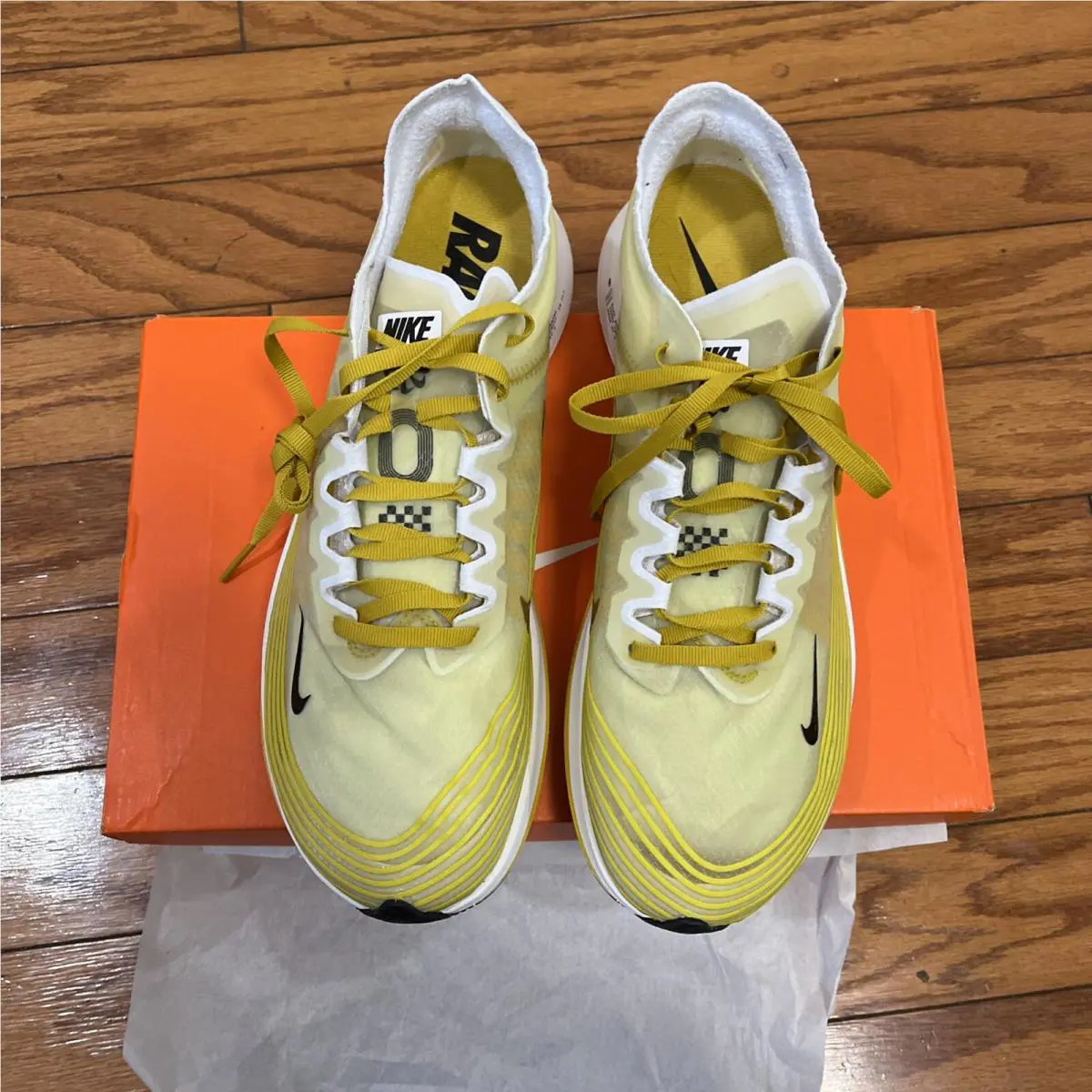 Nike shoes - Nike Zoom Fly SP - Zoom Fly - AJ9282-300 - Dark Citron/Black-Dark Cotton 1