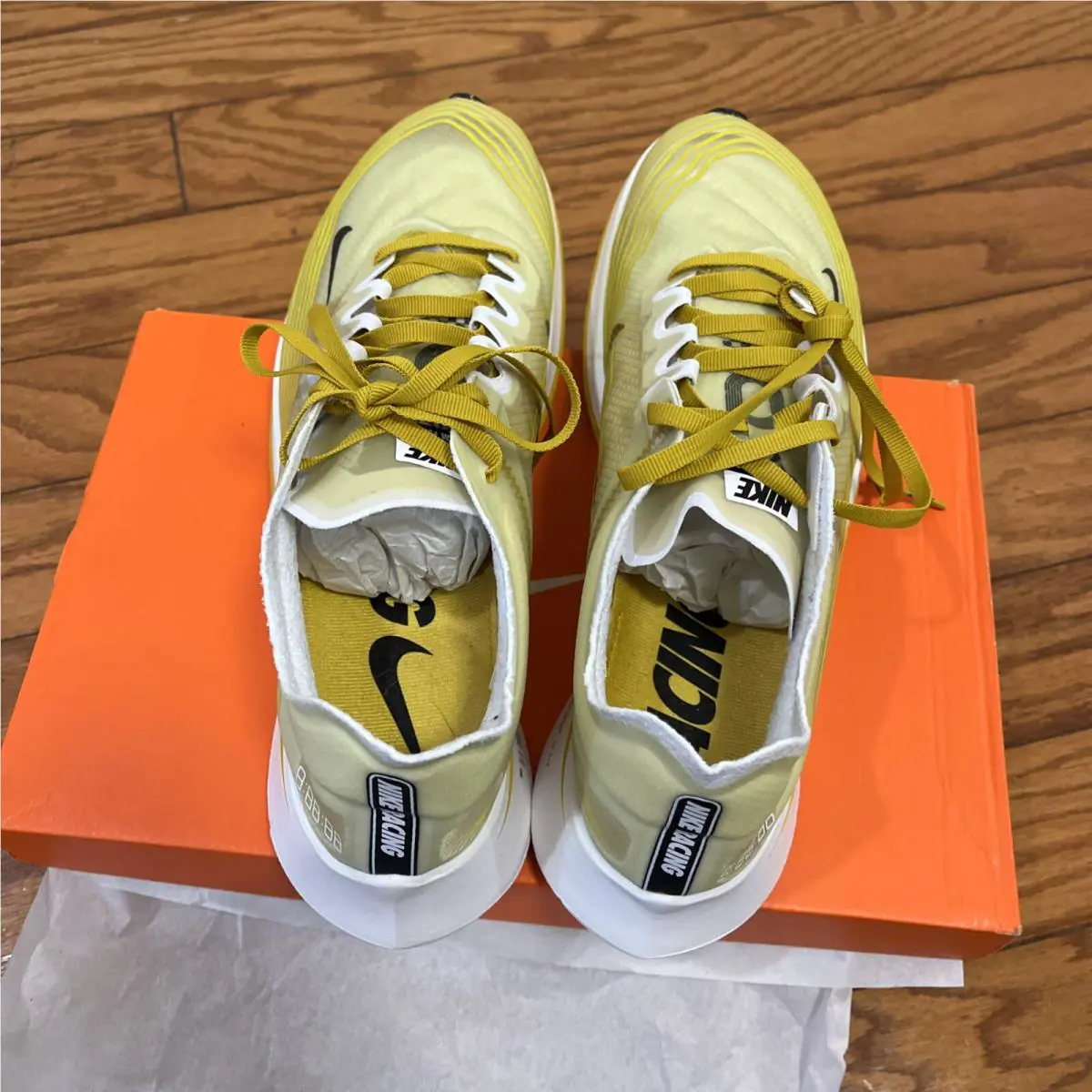 Nike shoes - Nike Zoom Fly SP - Zoom Fly - AJ9282-300 - Dark Citron/Black-Dark Cotton 2