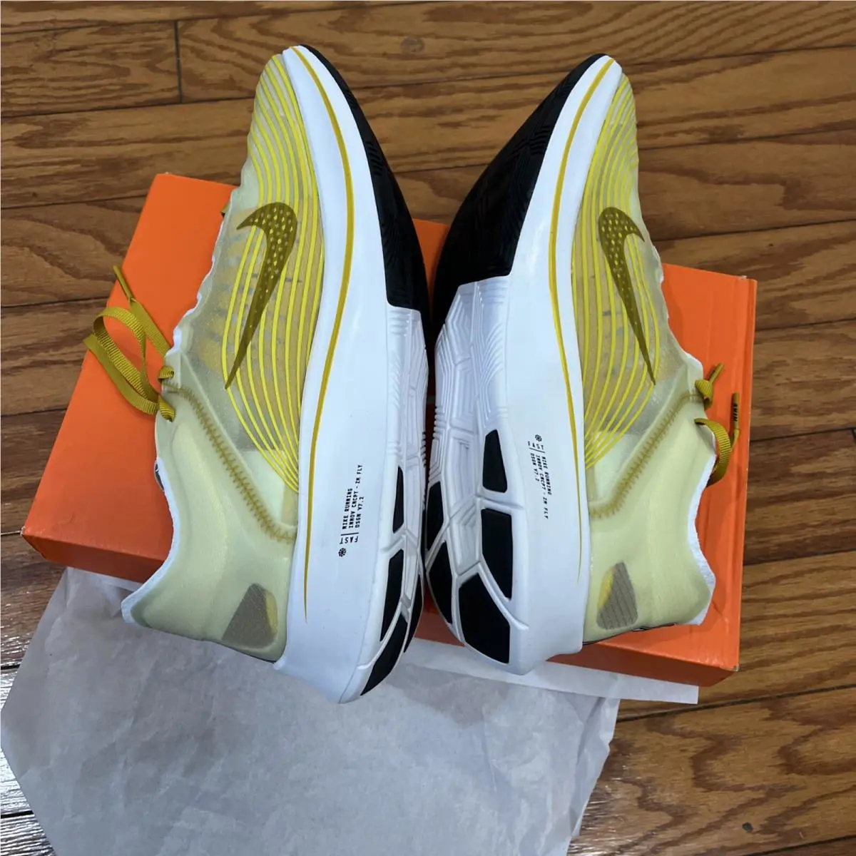 Nike shoes - Nike Zoom Fly SP - Zoom Fly - AJ9282-300 - Dark Citron/Black-Dark Cotton 3