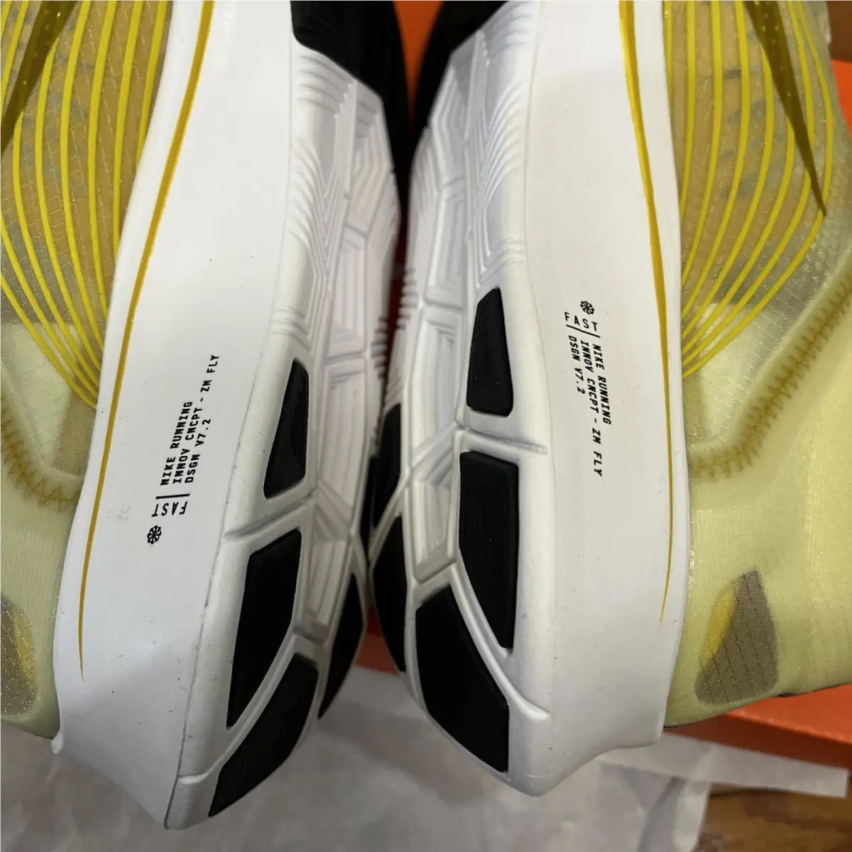 Nike shoes - Nike Zoom Fly SP - Zoom Fly - AJ9282-300 - Dark Citron/Black-Dark Cotton 4