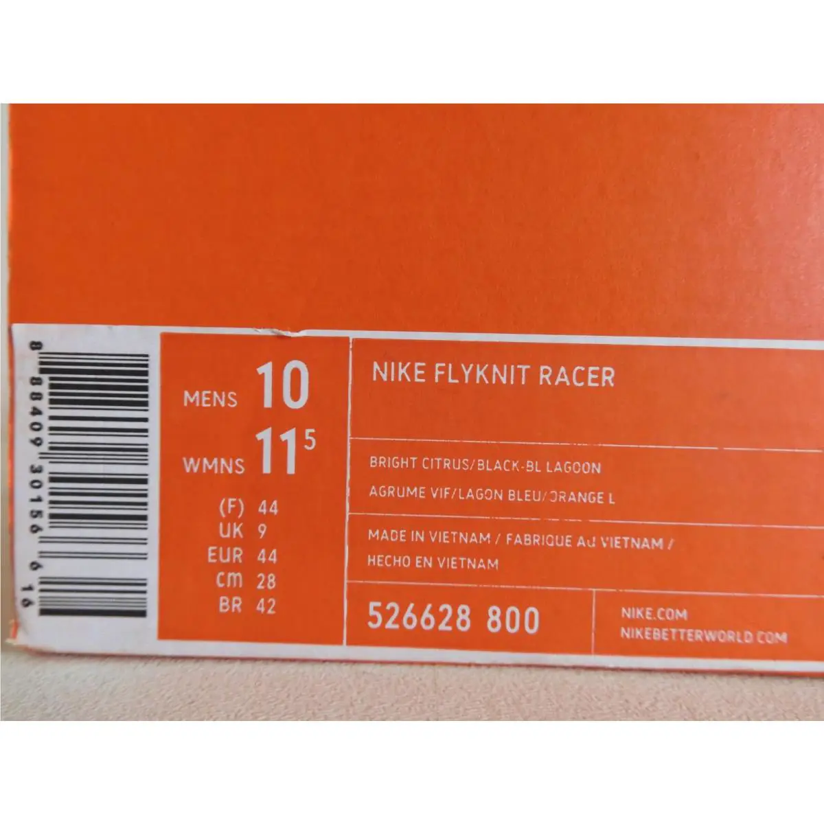 Nike shoes - Nike Flyknit Racer - Flyknit Racer - Yellow (UPC: 888409301566) 3