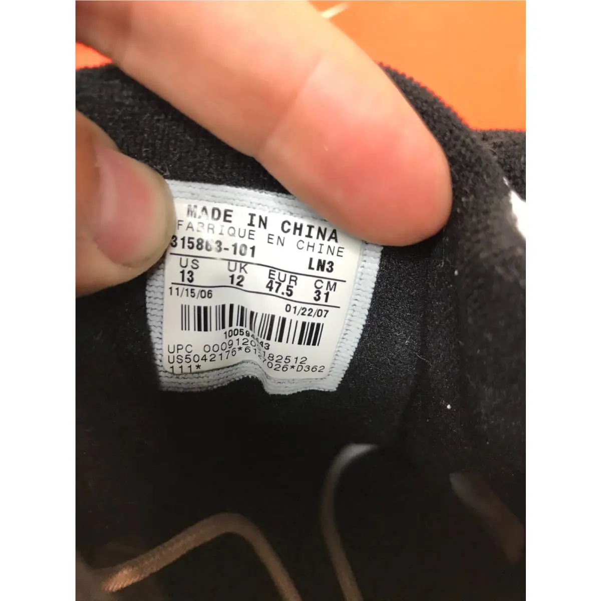 Nike shoes - Nike Air Max Sensation - Air Max Sensation - 315863-101 - Black / White 1