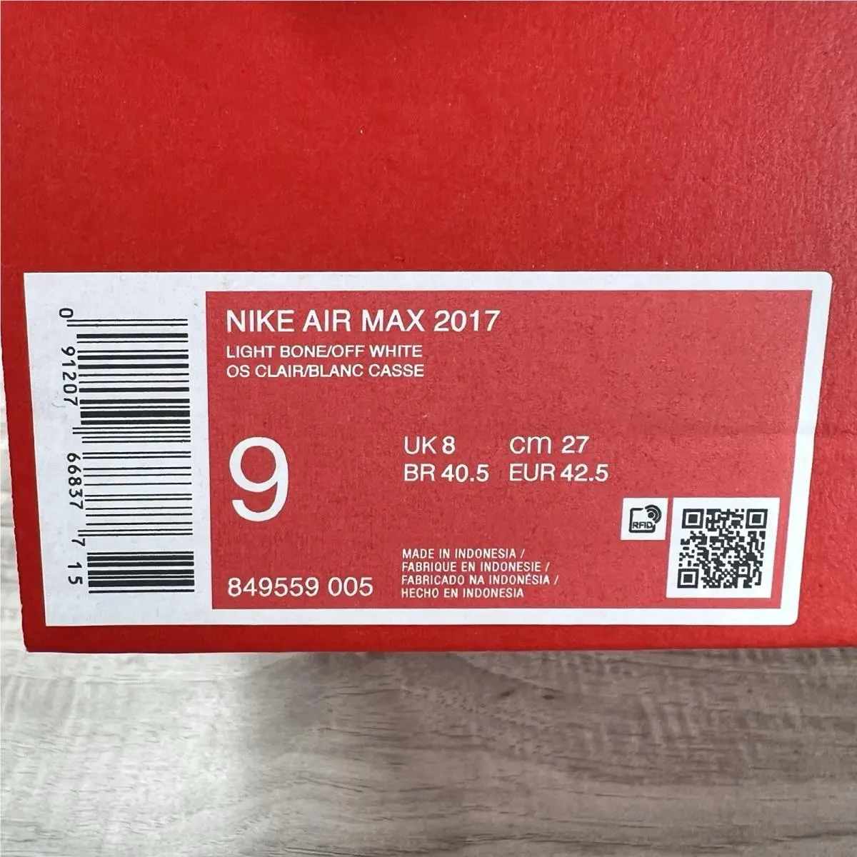 Nike shoes - Nike Air Max 2017 - Air Max - 849559-005 - Gray 9