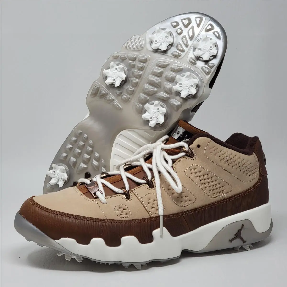 Nike Air Jordan 9 G Golf Masters 2024 Woodgrain Shoes FN6929-200 Mens Size 5