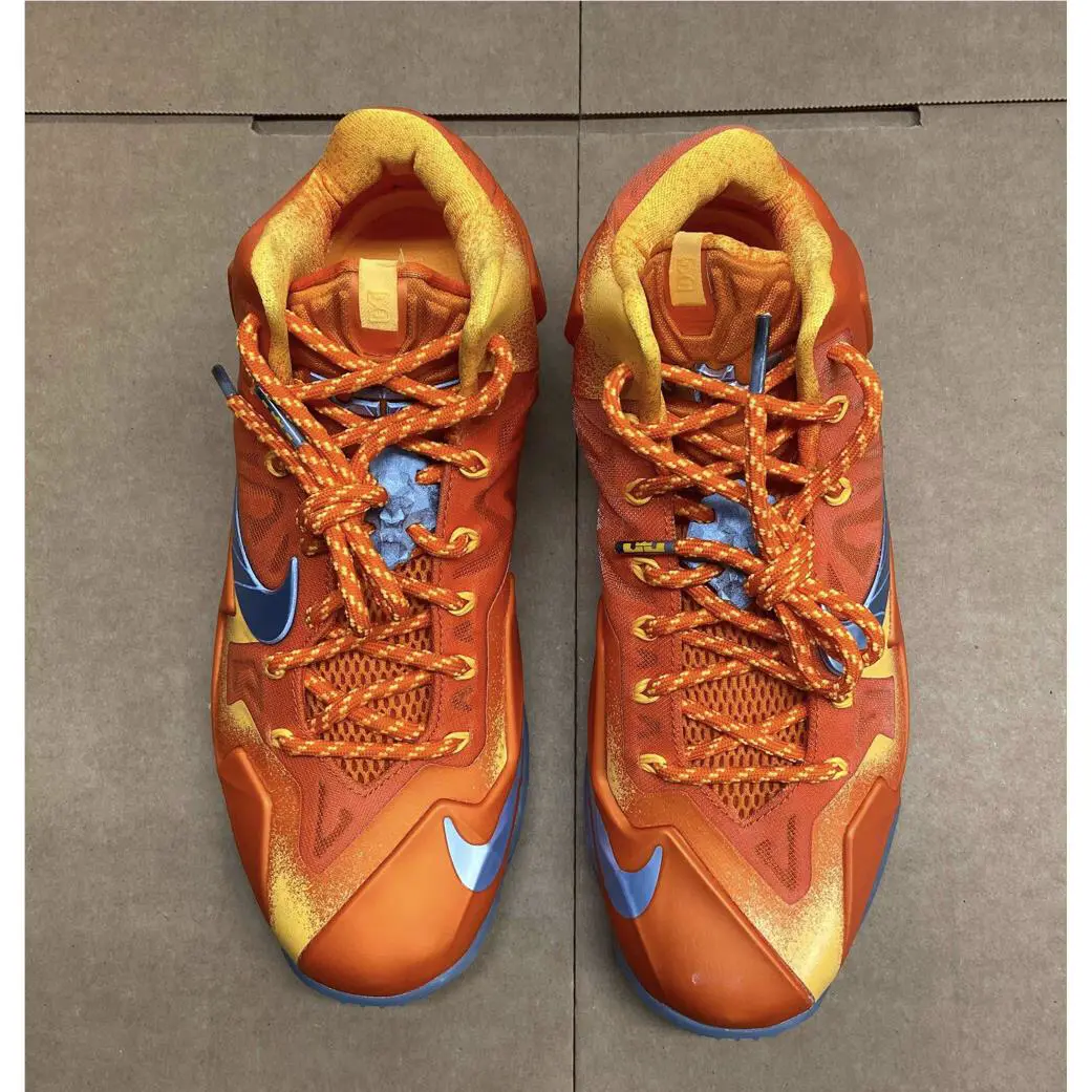 Nike shoes - Lebron XI Preheat 2013 (B-Grade) - Orange (UPC: 887229141109) 2