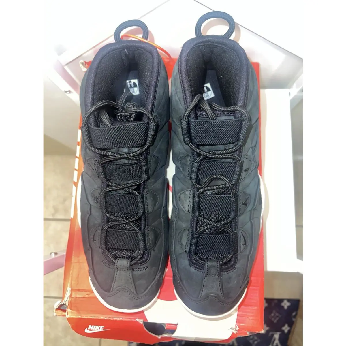 Nike shoes - Nike Air Max Uptempo - Air Max Uptempo - 311090-005 - Black, Manufacturer: Black/Black-White-Black 5
