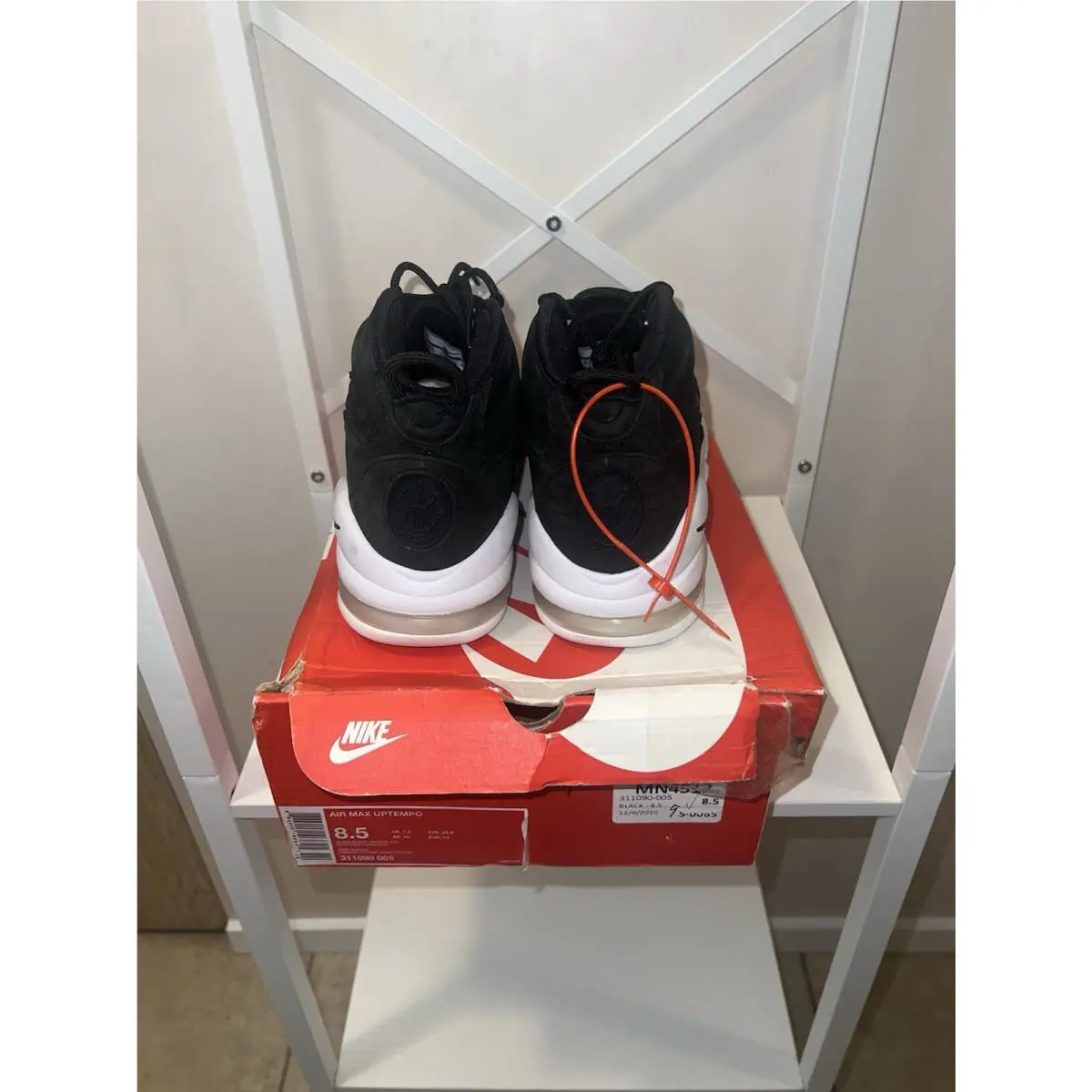 Nike shoes - Nike Air Max Uptempo - Air Max Uptempo - 311090-005 - Black, Manufacturer: Black/Black-White-Black 2