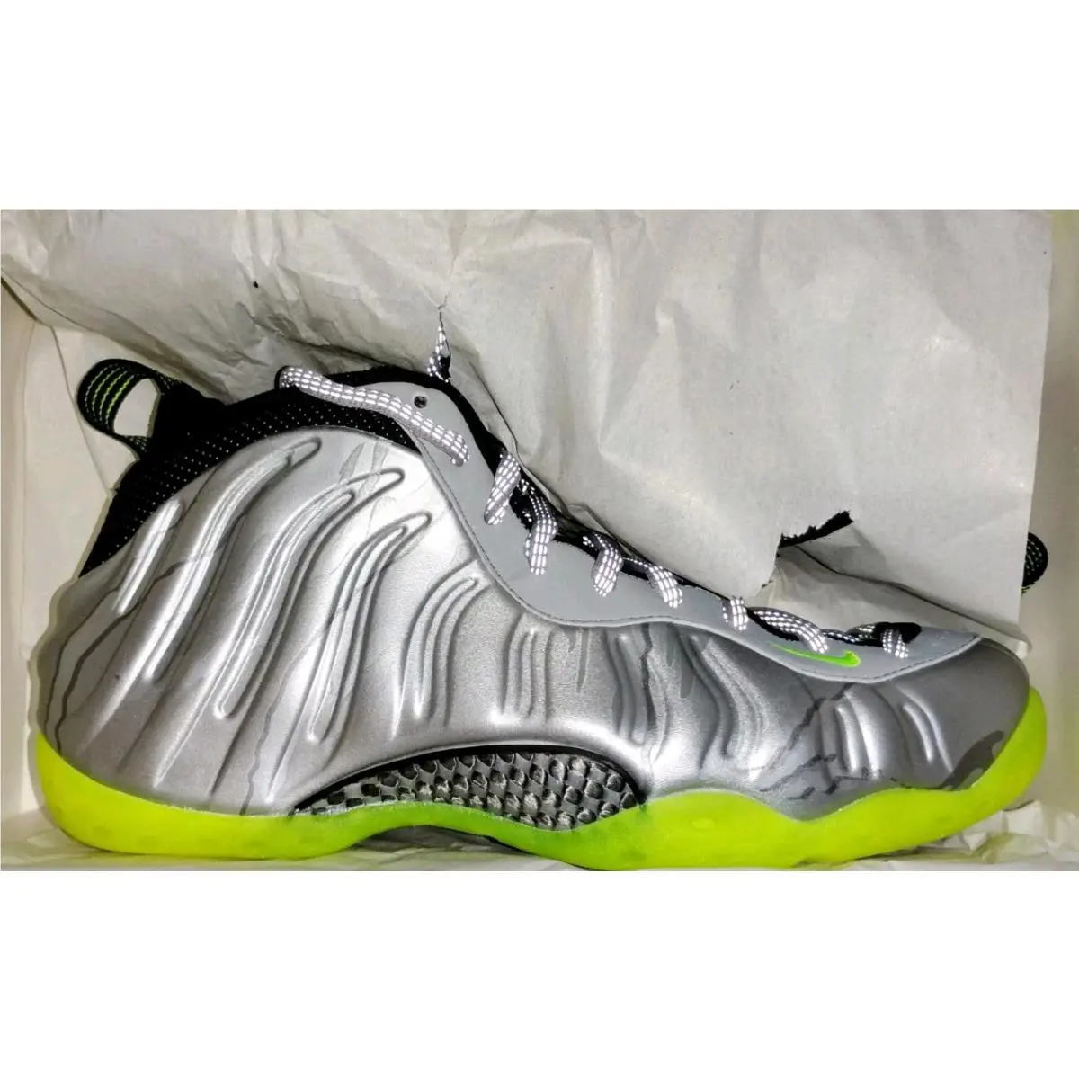 Nike shoes - Nike Air Foamposite - Air Foamposite - 575420-004 - Silver (UPC: 0887229614733) 11