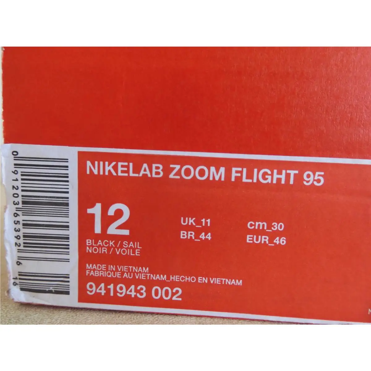 Nike shoes - Nike Zoom Flight 95 - Zoom Flight - 941943002 - Black (UPC: 091203653926) 6
