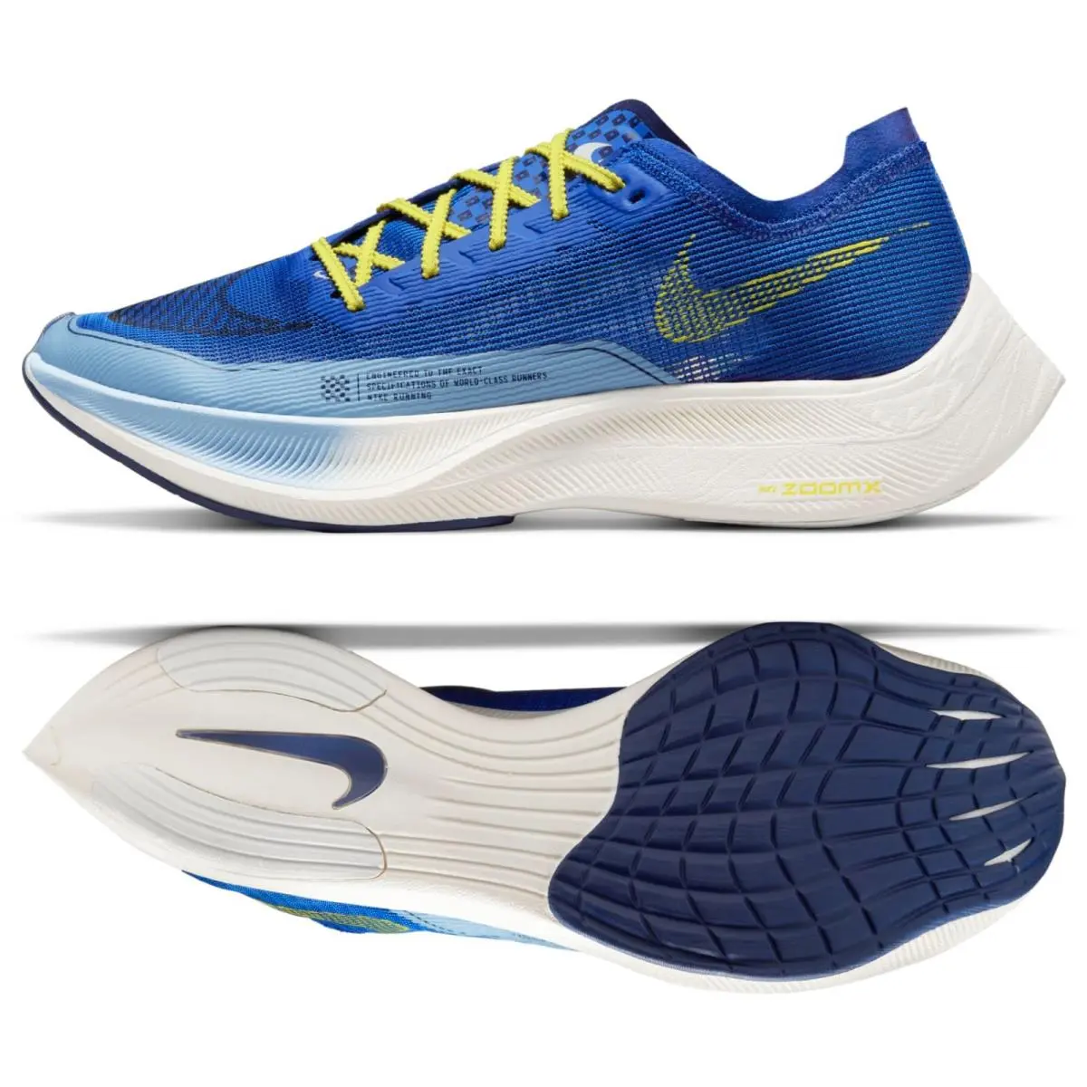 Nike Zoomx Vaporfly Next% 2 Royal/yellow DM8324-400 Men Road Racing Shoes Sz 14