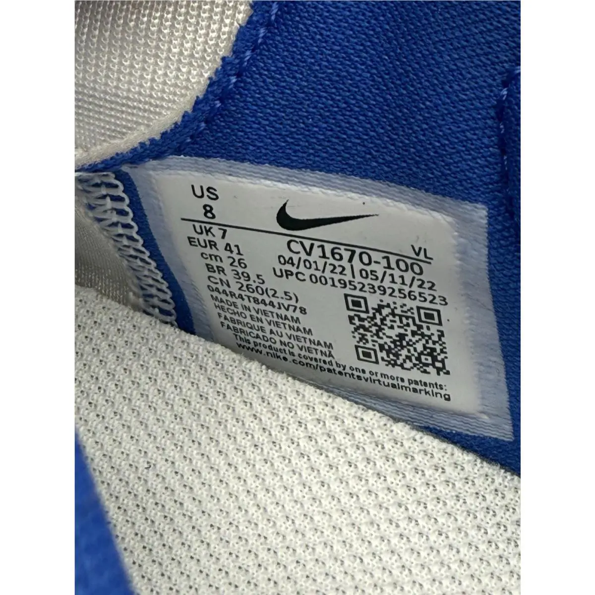 Nike shoes - Jordan Vapor Edge - Vapor Edge - CV1670-100 - White 10