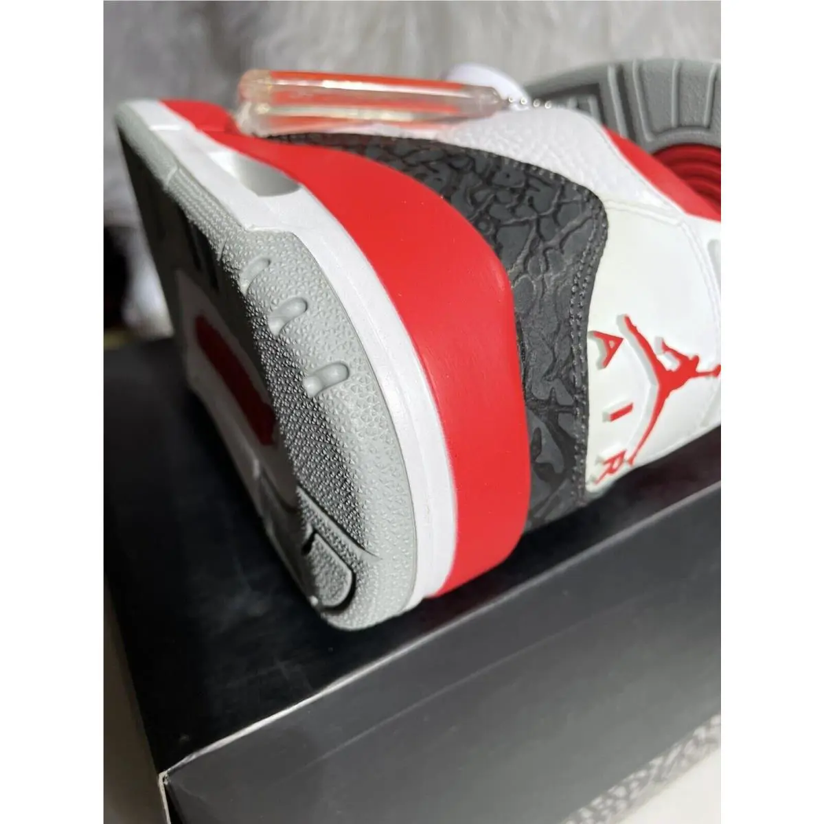 Nike shoes - Jordan 3 - 136064120 - Red, Manufacturer: White/Fire Red/Silver/Black 6