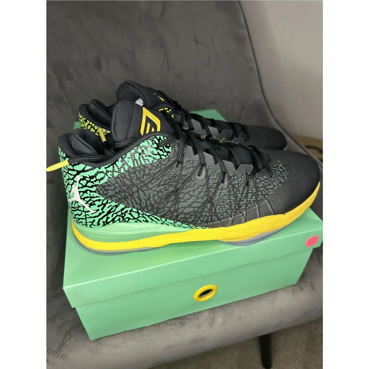 Nike shoes - Nike Air Jordan CP3.VII - Air - 687913-720 - Black/Green-Yellow 0