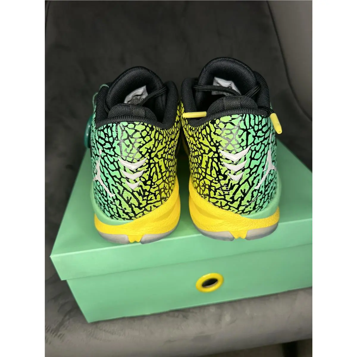 Nike shoes - Nike Air Jordan CP3.VII - Air - 687913-720 - Black/Green-Yellow 4