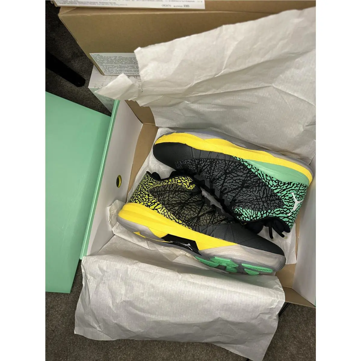 Nike shoes - Nike Air Jordan CP3.VII - Air - 687913-720 - Black/Green-Yellow 7