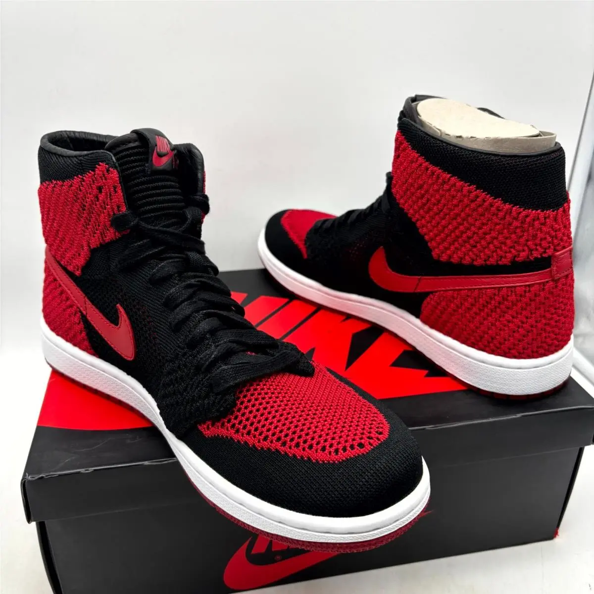 Nike shoes - Nike Air Jordan 1 Retro High Flyknit 919704-001 - 919704-001 - Red (UPC: 885176589197) 5