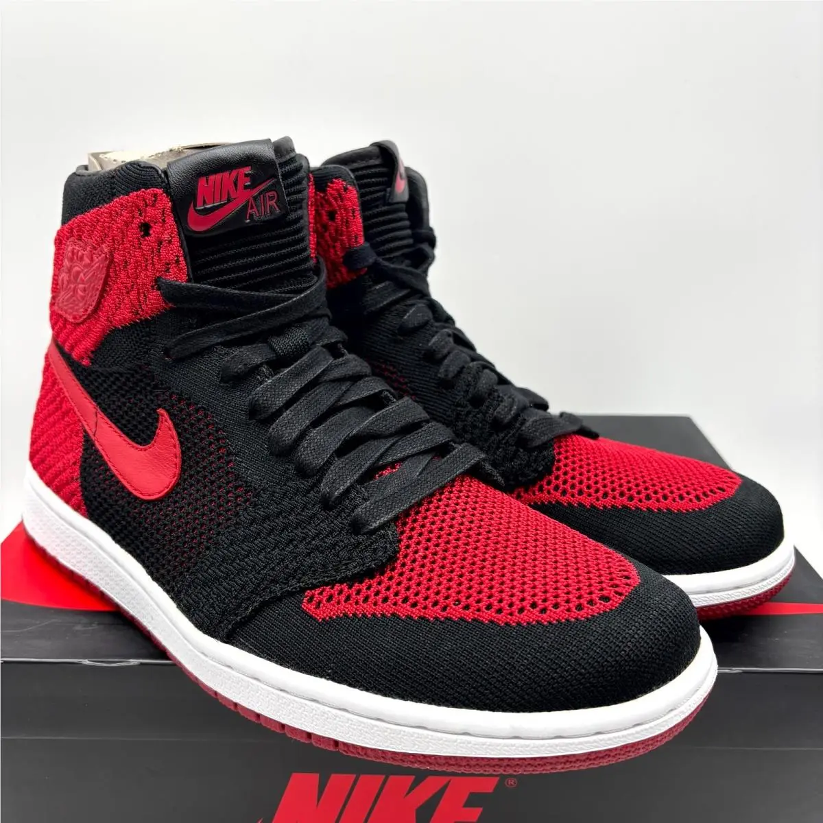 Nike shoes - Nike Air Jordan 1 Retro High Flyknit 919704-001 - 919704-001 - Red (UPC: 885176589197) 0