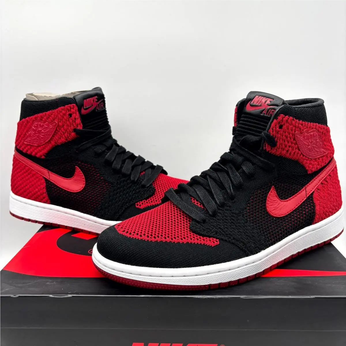 Nike shoes - Nike Air Jordan 1 Retro High Flyknit 919704-001 - 919704-001 - Red (UPC: 885176589197) 4