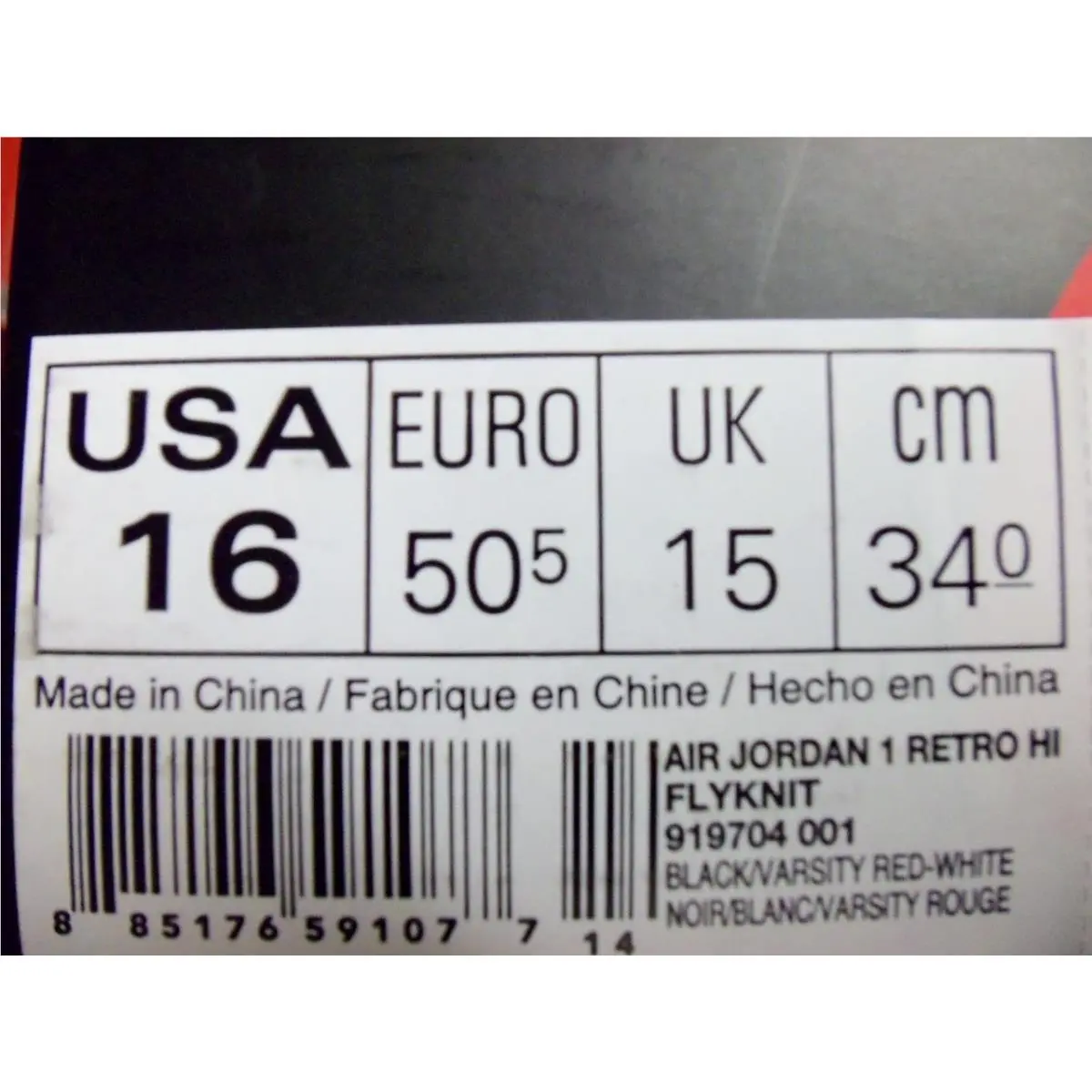 Nike shoes - Air Jordan 1 - Air - 919704001 - Black (UPC: 885176591077) 3