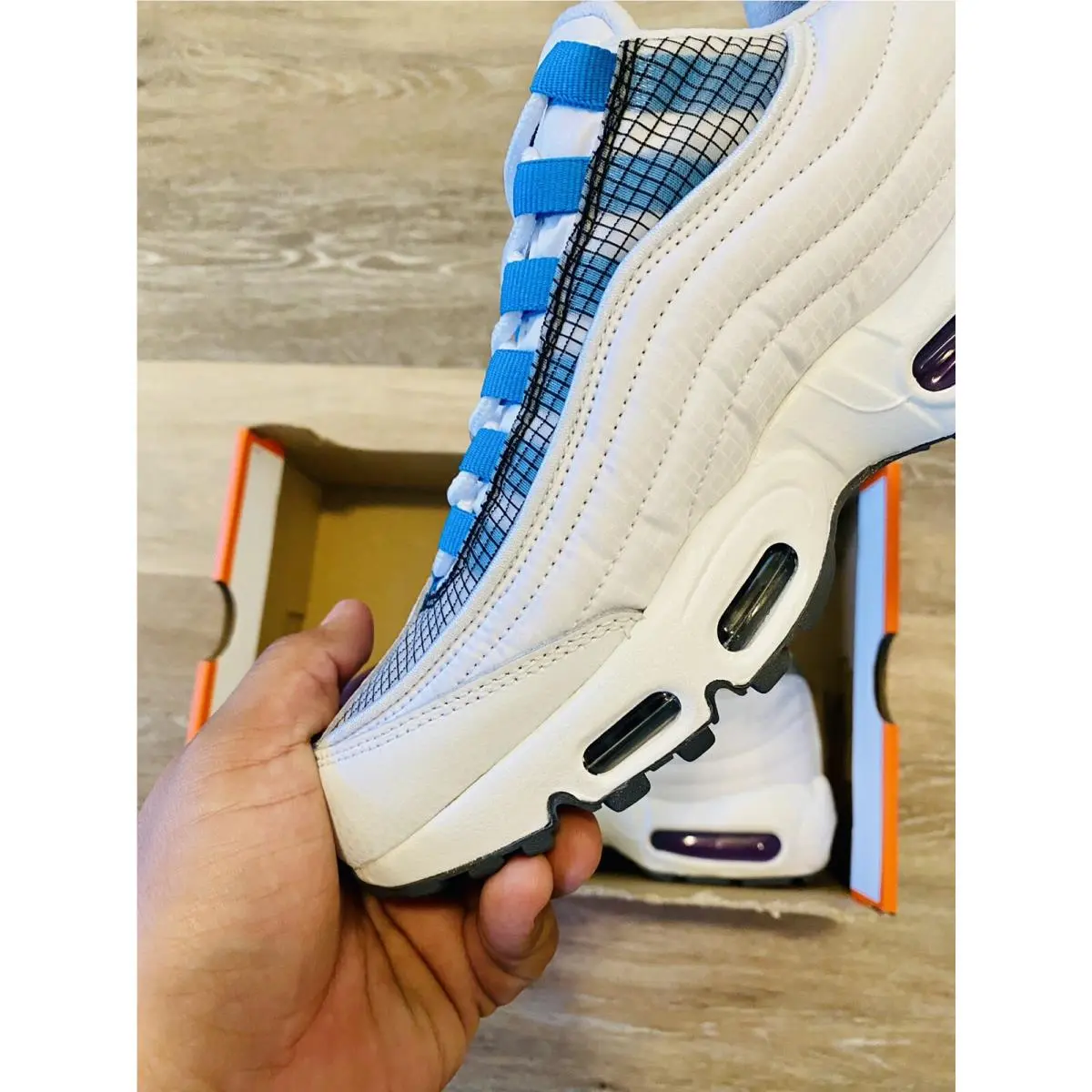 Nike shoes - Nike Air Max 95 - Air Max - DA7572-991 - White-Blue-Black 2