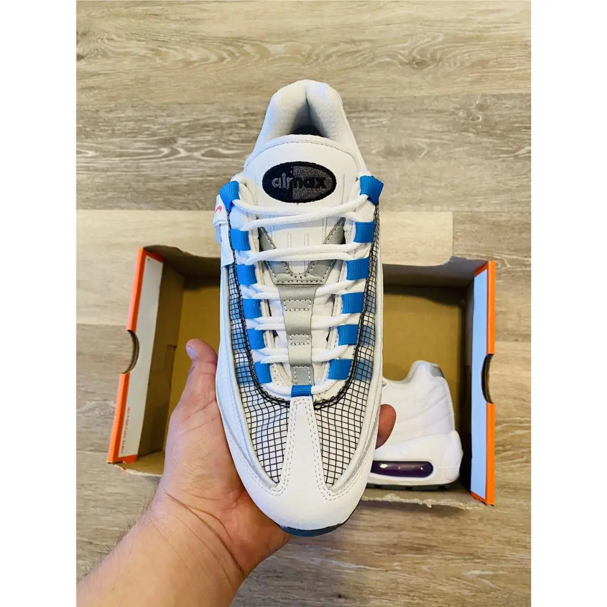 Nike shoes - Nike Air Max 95 - Air Max - DA7572-991 - White-Blue-Black 4