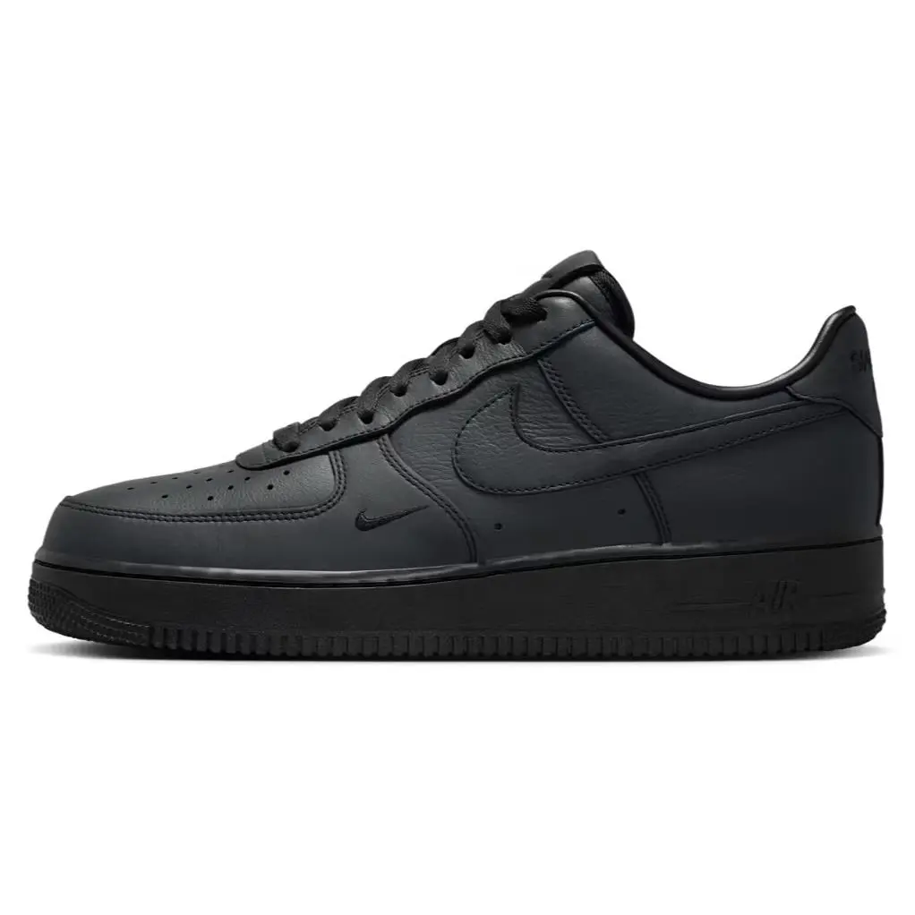 Size 12 - Nike Air Force 1 Low x .swoosh Triple Black Shoes HJ9348-001 - Black