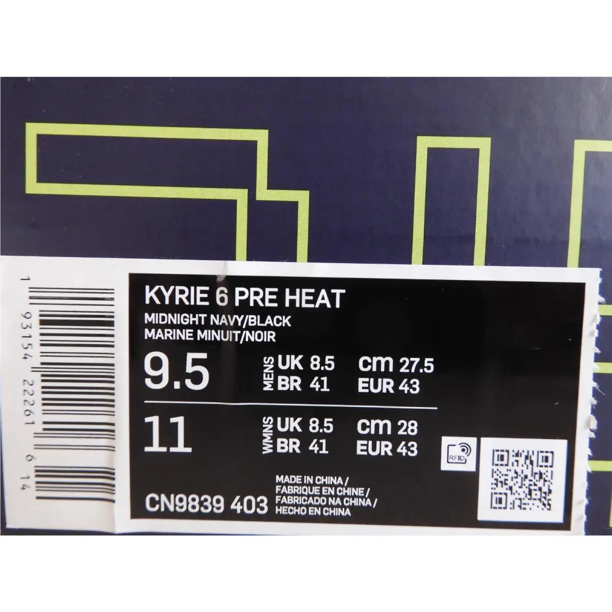 Nike shoes - Nike Kyrie 6 - Kyrie - CN9839-403 - Blue (UPC: 193154222616) 3