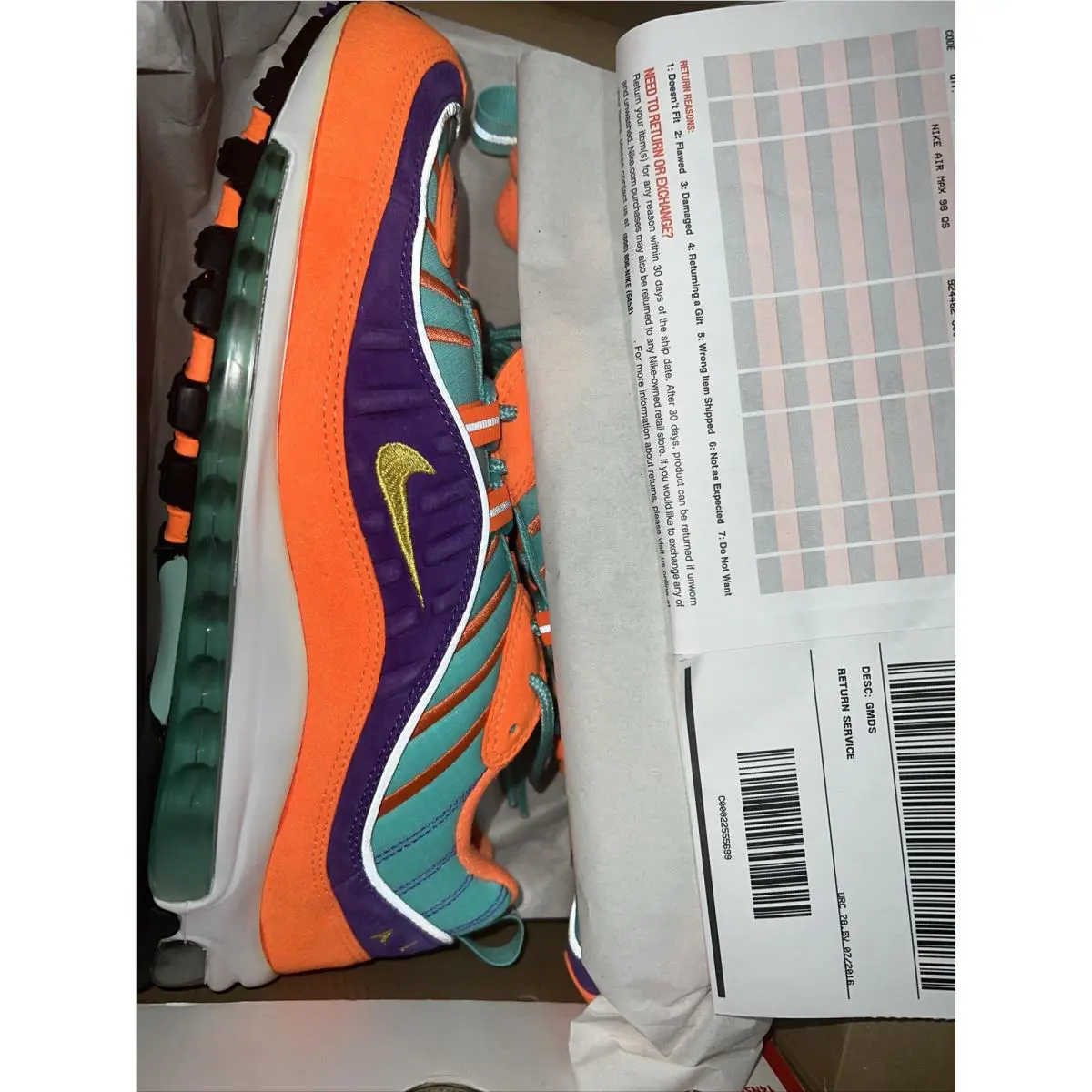 Nike shoes - Nike Air Max 98 - Air Max - 924462-800 - Multicolor (UPC: 0884802356202) 1