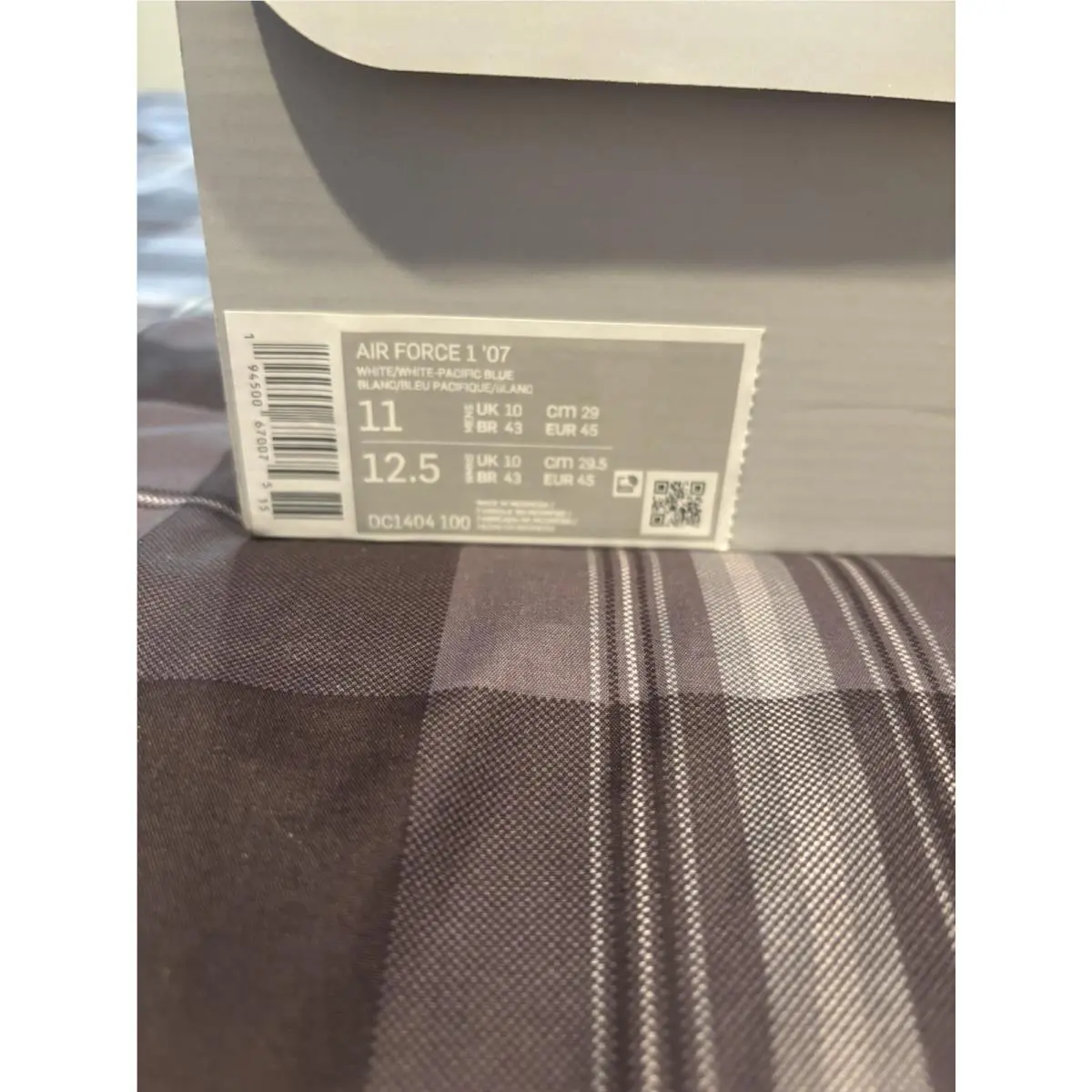 Nike shoes - Nike Air Force 1 Low - DC1404-100 - White/Pacific Blue/Metallic Silver/White 5