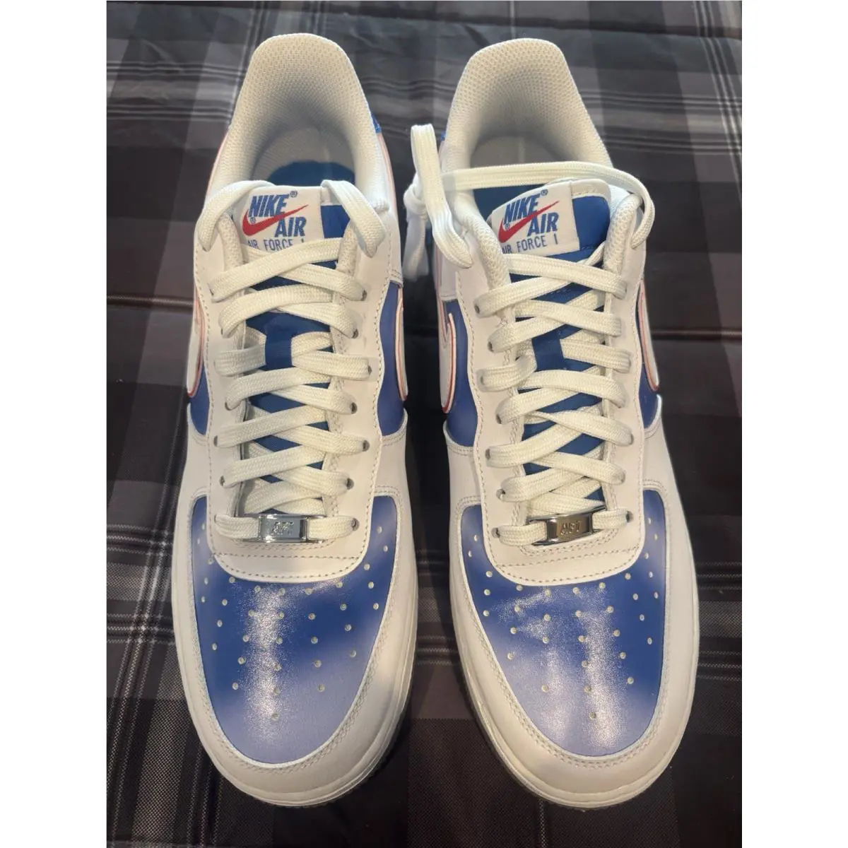 Nike shoes - Nike Air Force 1 Low - DC1404-100 - White/Pacific Blue/Metallic Silver/White 1