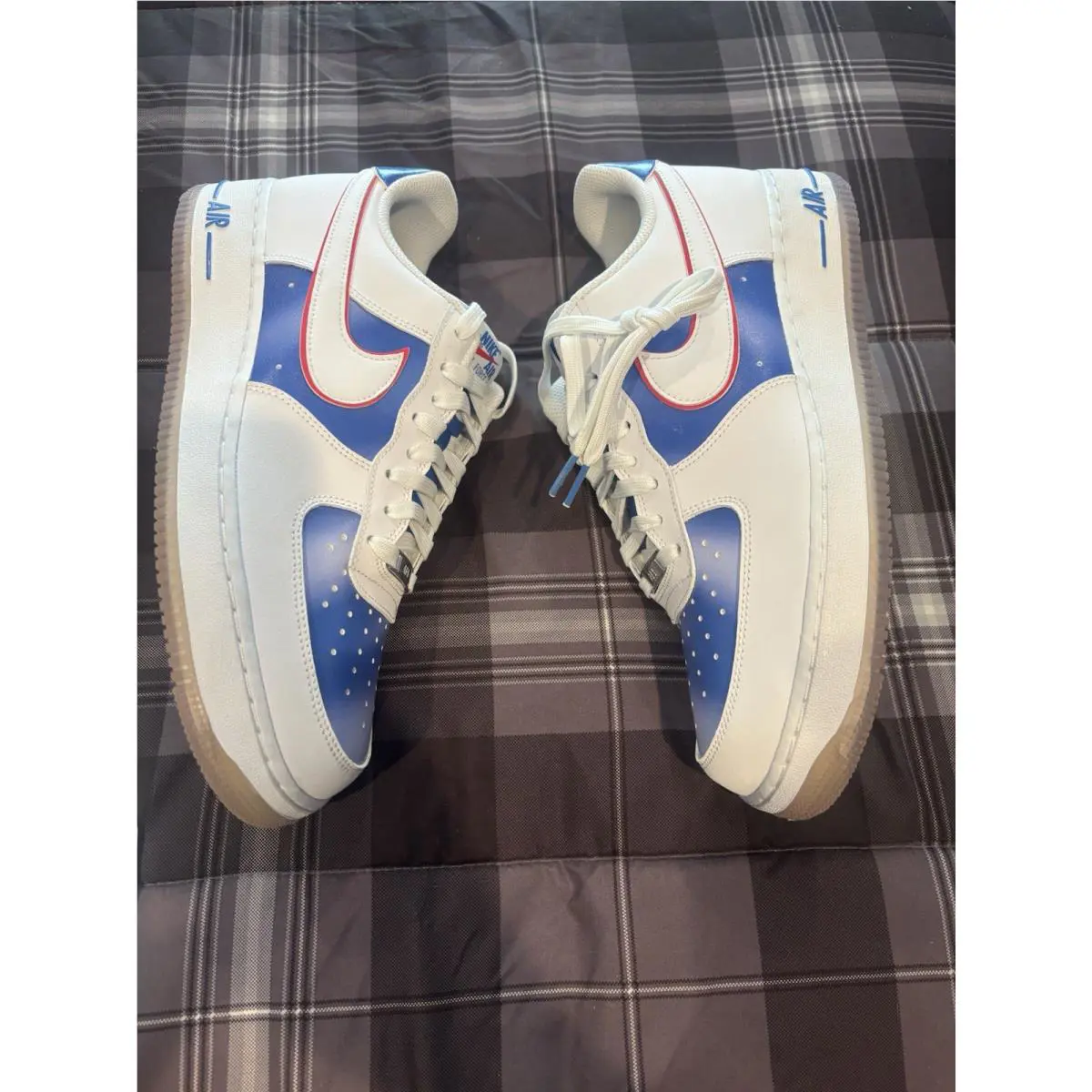 Nike shoes - Nike Air Force 1 Low - DC1404-100 - White/Pacific Blue/Metallic Silver/White 3