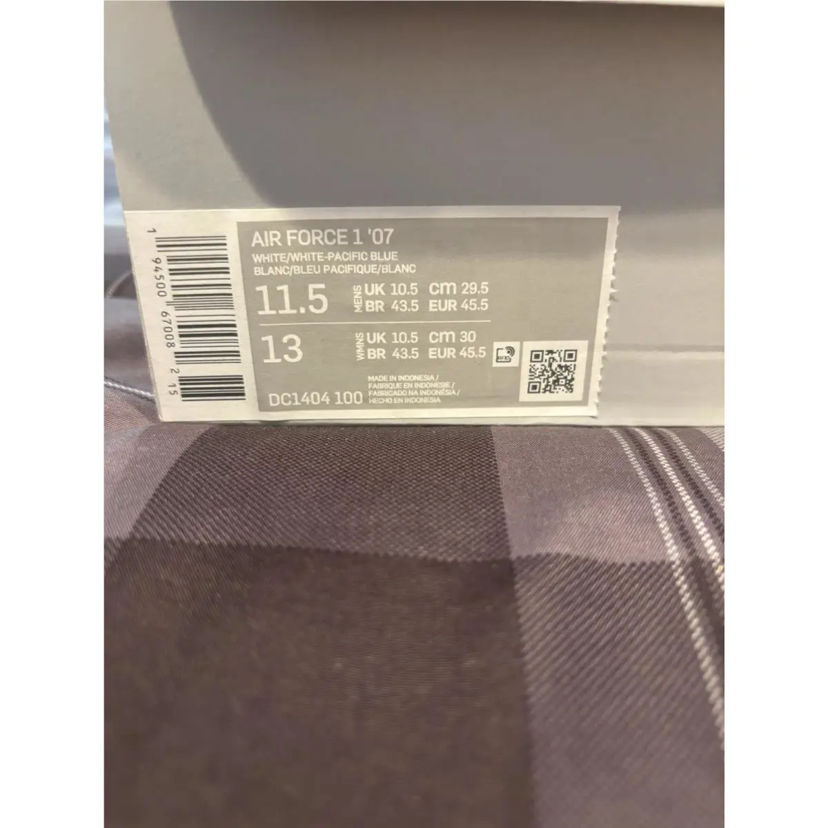 Nike shoes - Nike Air Force 1 Low - DC1404-100 - White/Pacific Blue/Metallic Silver/White 5