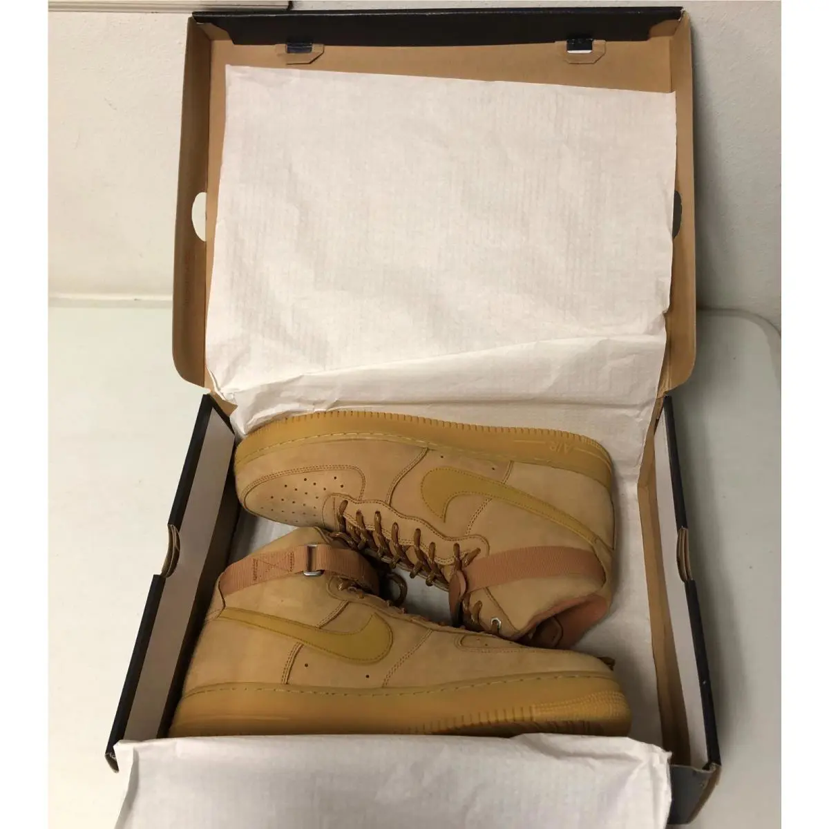Nike shoes - Nike Air Force 1 High `07 WB - CJ9178-200 - Flax/Wheat-Gum Light Brown (UPC: 193152391024) 5